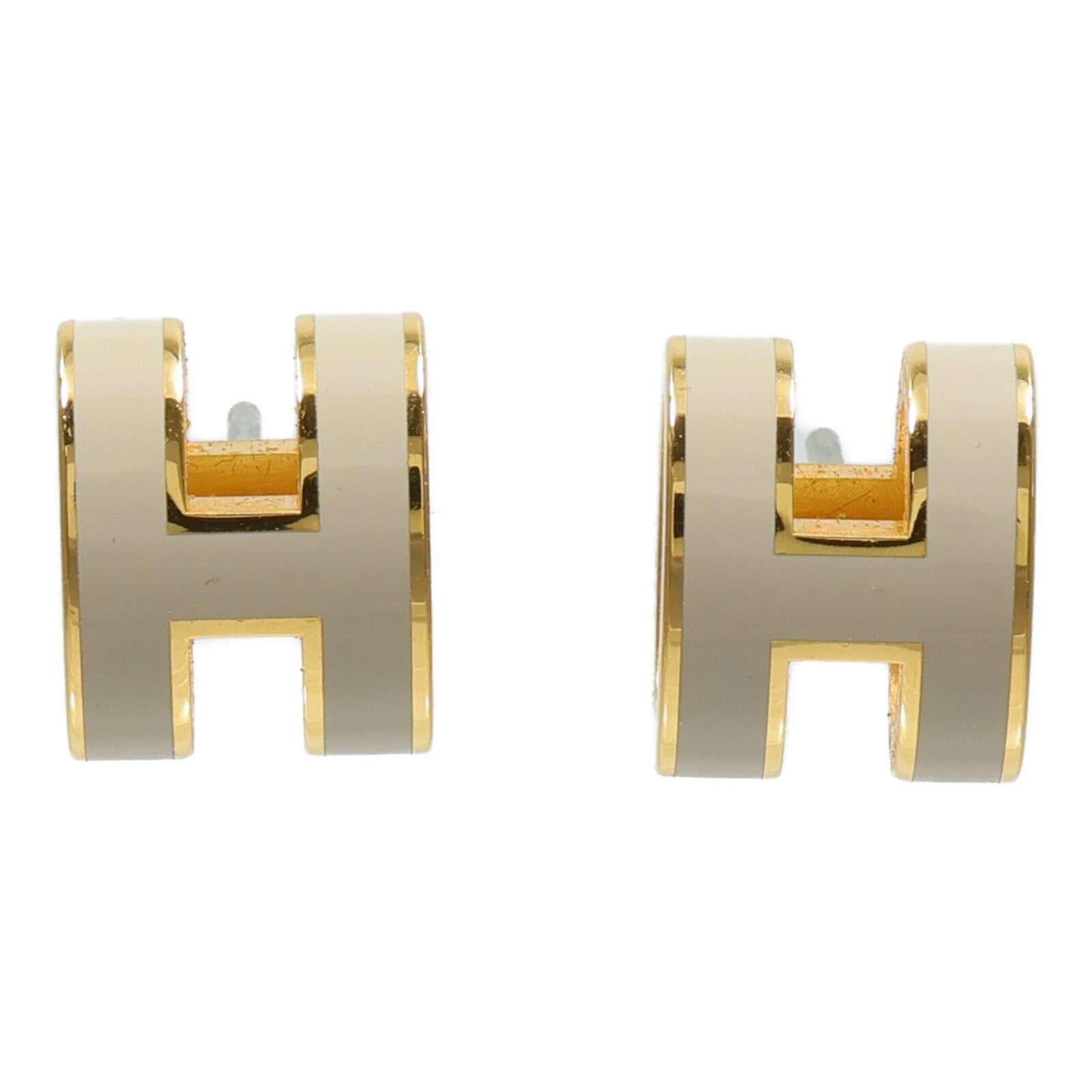 HERMES 金屬/琺瑯Pop H Earrings耳環