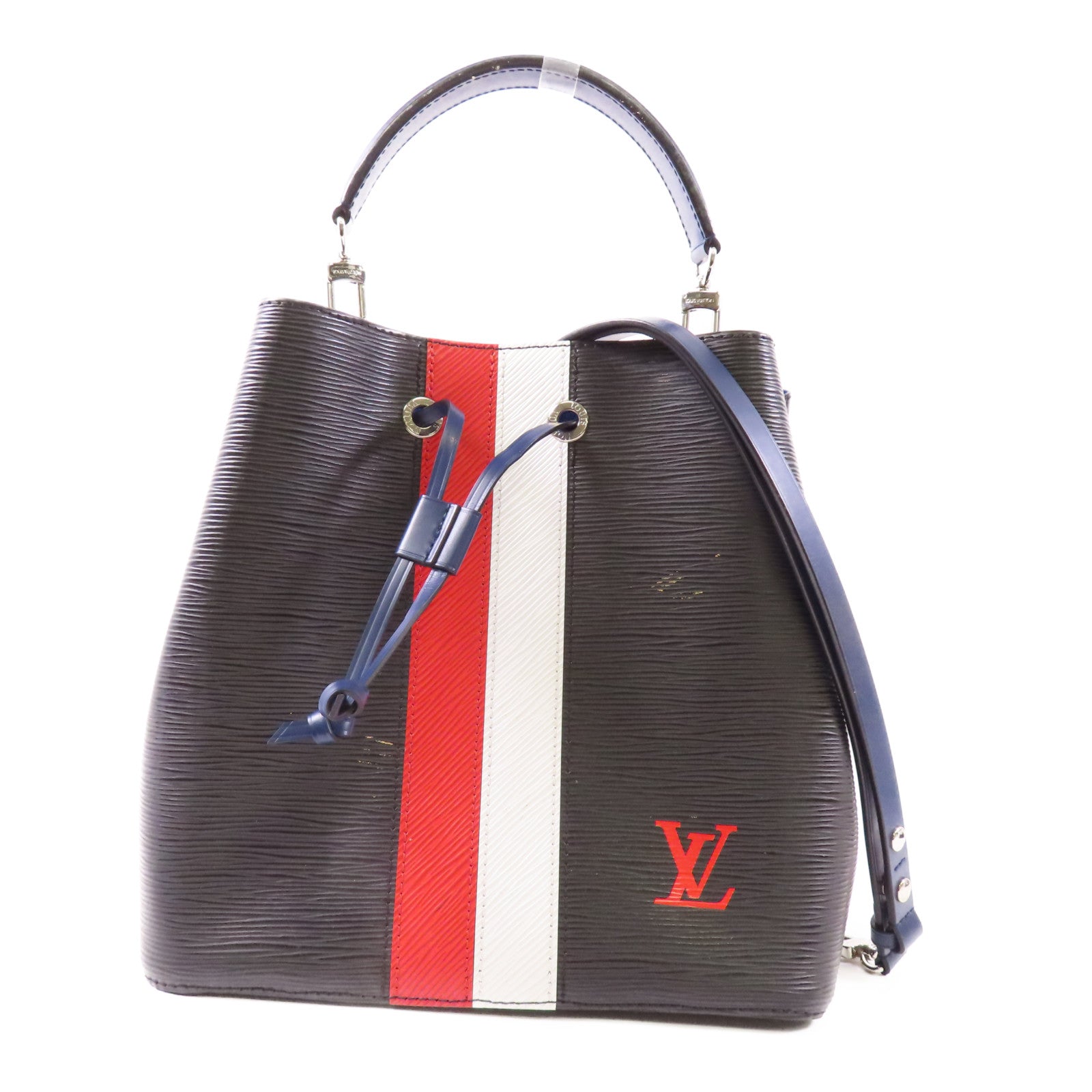 LOUIS VUITTON Epi Neo Noe銀扣手挽肩背兩用袋