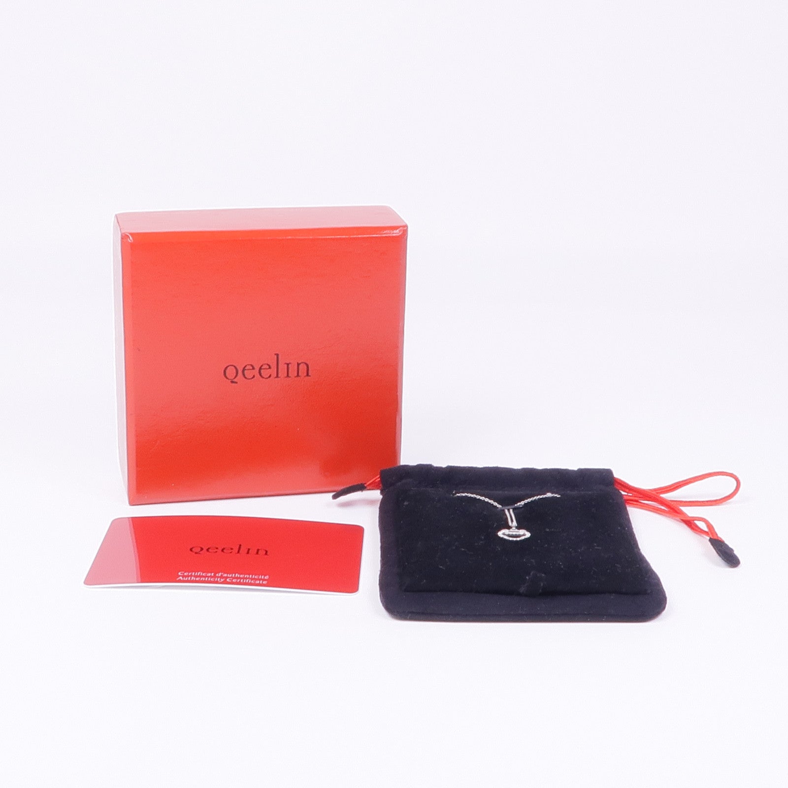 JEWELRY 18K白金Qeelin Yu Yi Diamond Necklace鑽石項鍊