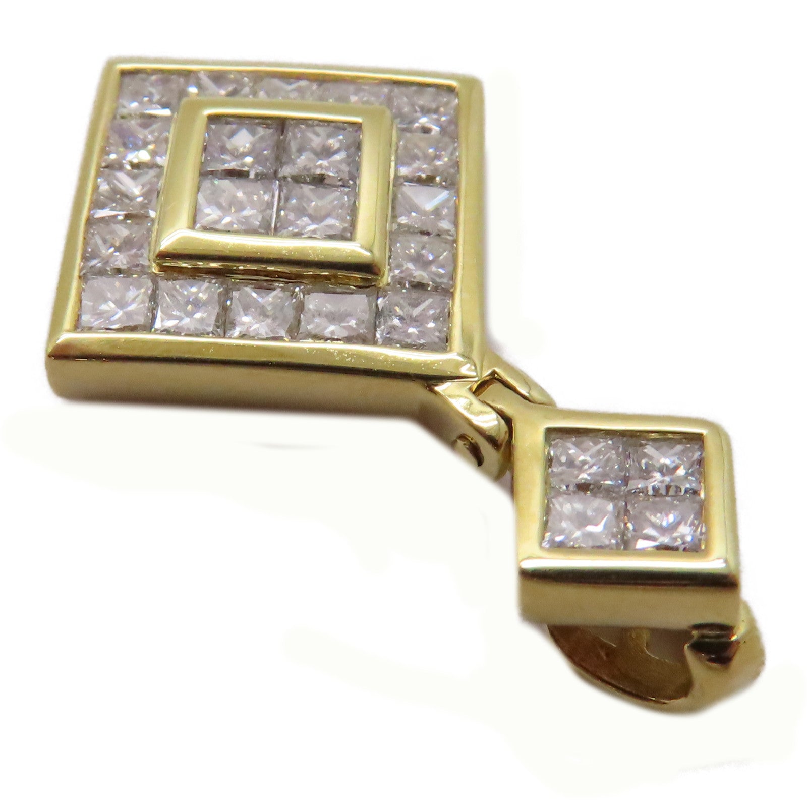 JEWELRY 【激減優惠】18K黃金Diamond Pendant Top 1.69ct鑽石吊墜