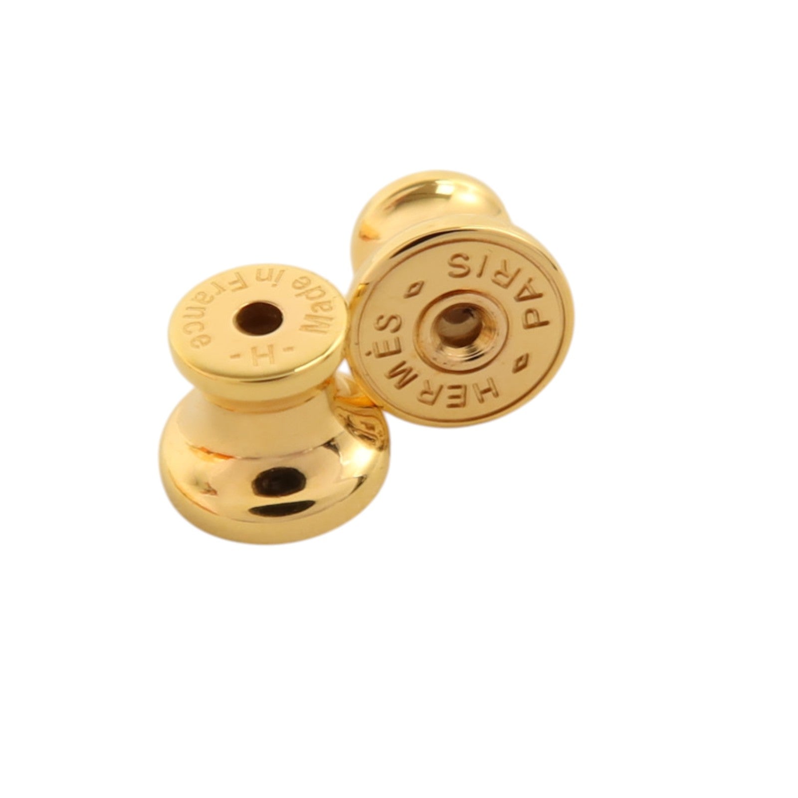 HERMES 琺瑯/金屬Mini Pop H Earrings金扣耳環