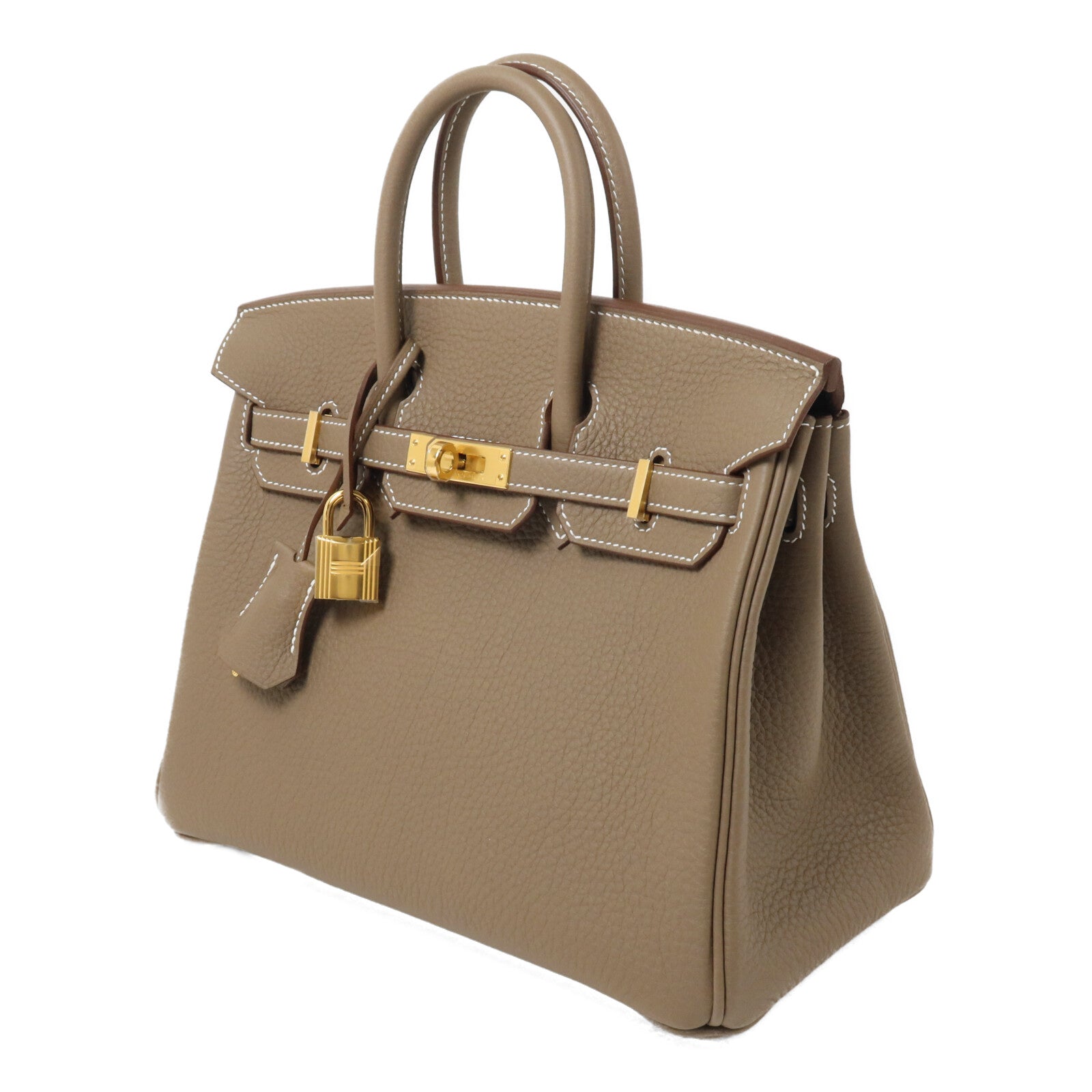 HERMES Togo皮革Birkin 25手挽袋Etoupe
