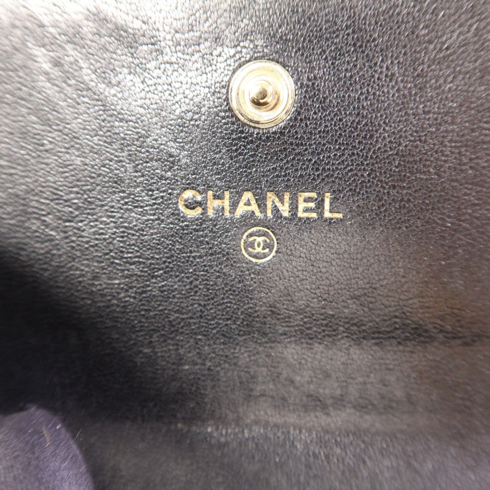 CHANEL 羊皮皮革Card Case金扣卡片套