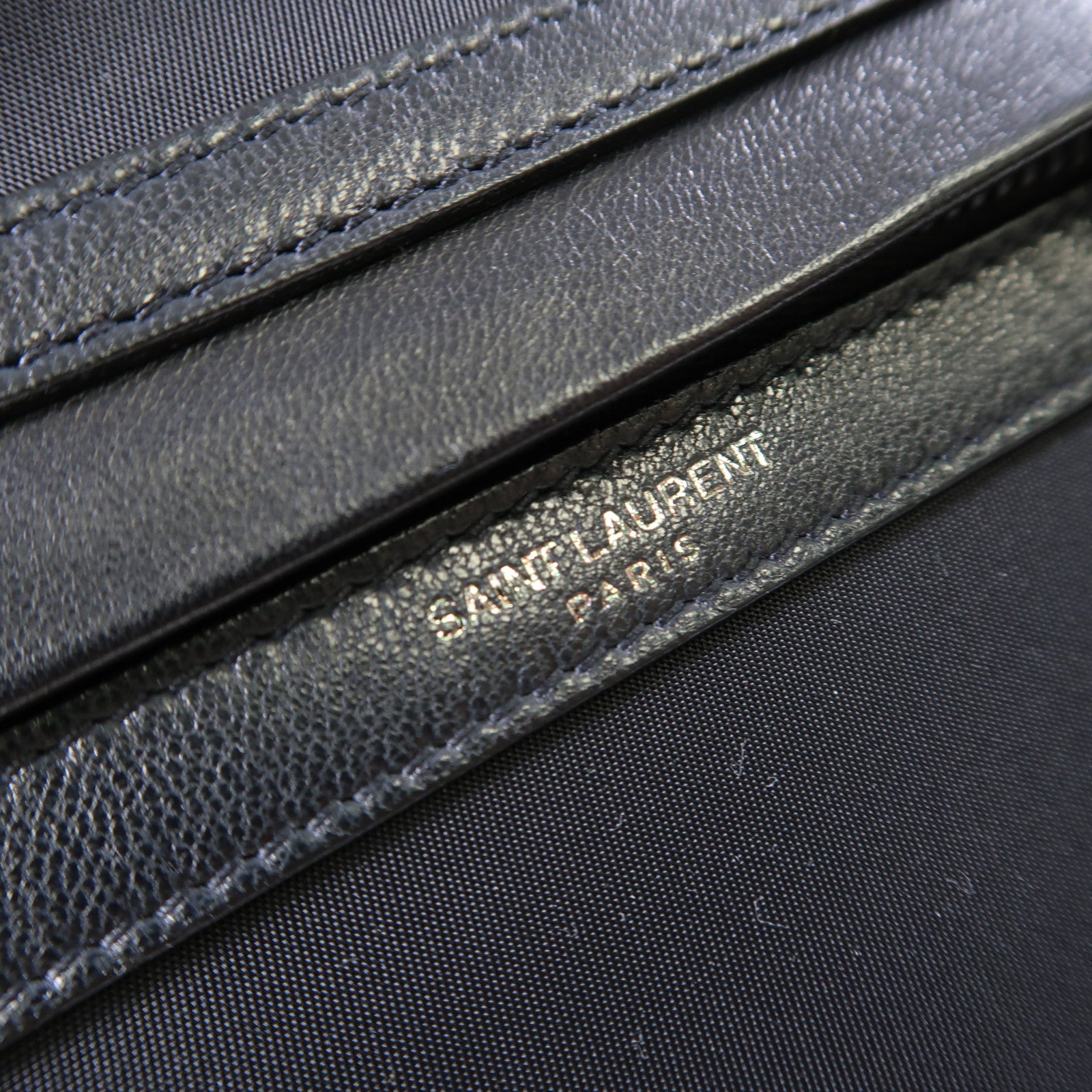 SAINT LAURENT 尼龍/皮革Shoulder Bag肩背袋