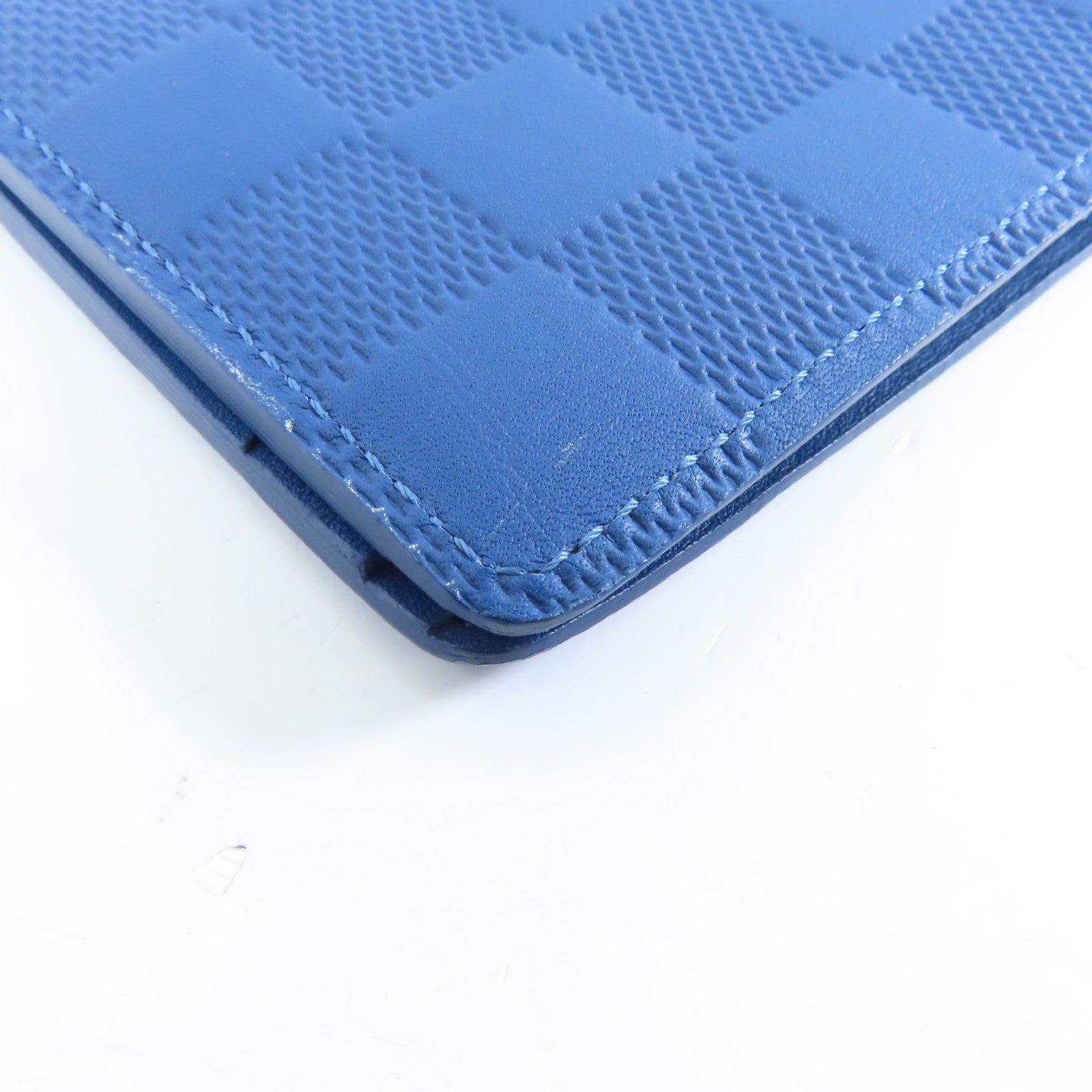 LOUIS VUITTON Damier Infini Multiple Wallet錢包藍色