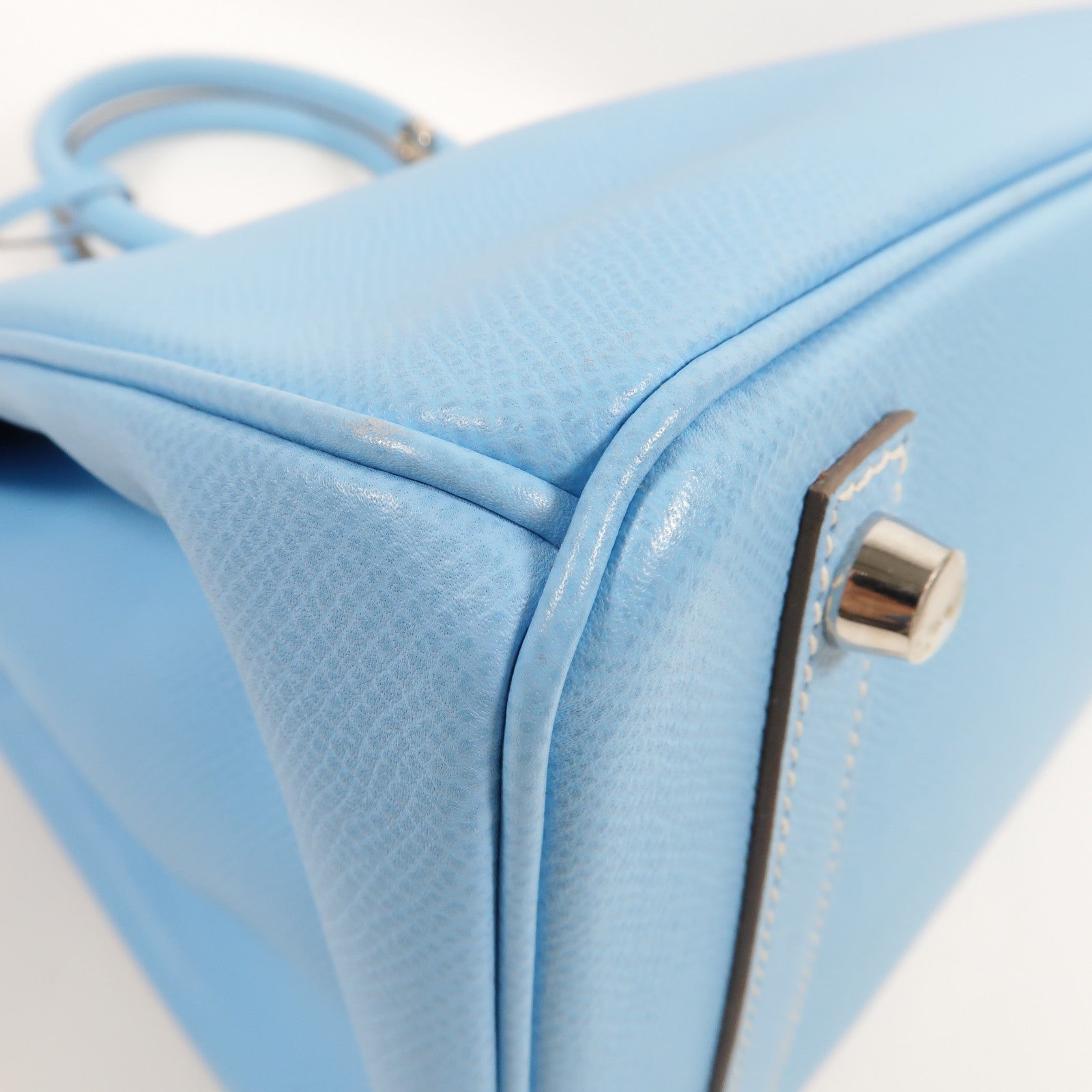 HERMES Epsom皮革Birkin 30 Candy手挽袋Blue Celeste/Mykonos