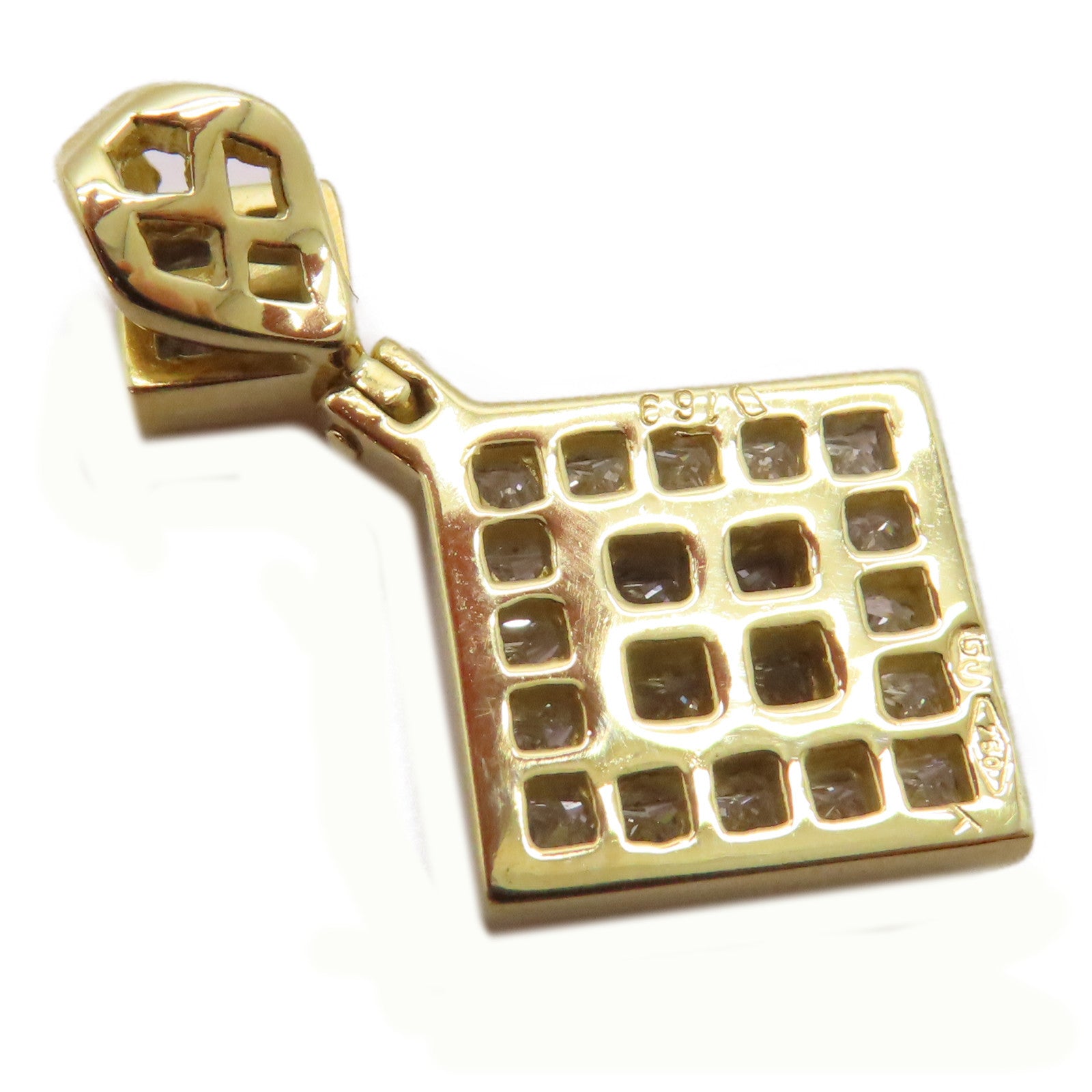 JEWELRY 【激減優惠】18K黃金Diamond Pendant Top 1.69ct鑽石吊墜
