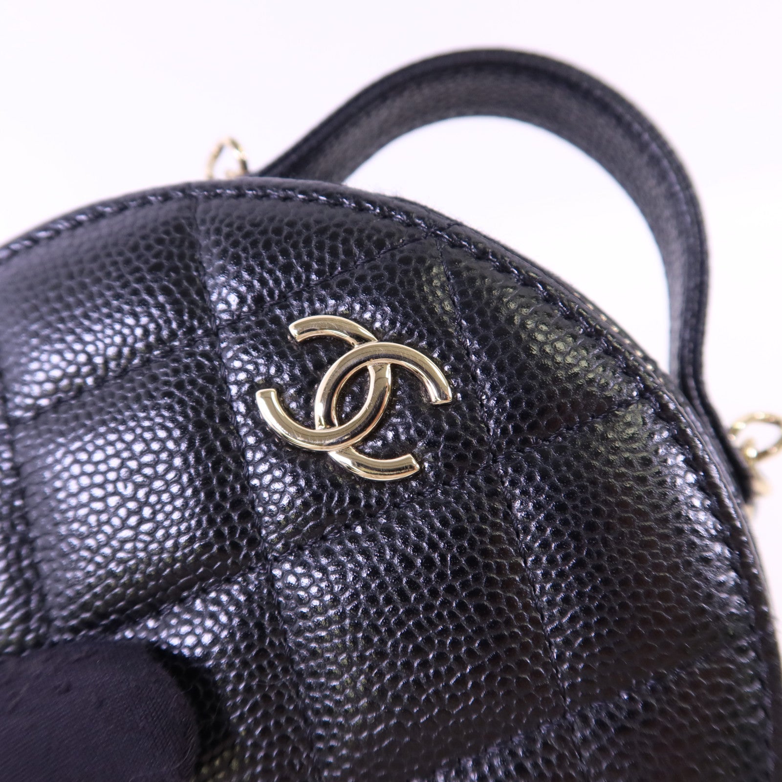 CHANEL 牛皮皮革2 Way Shoulder Bag金扣手挽肩背兩用袋