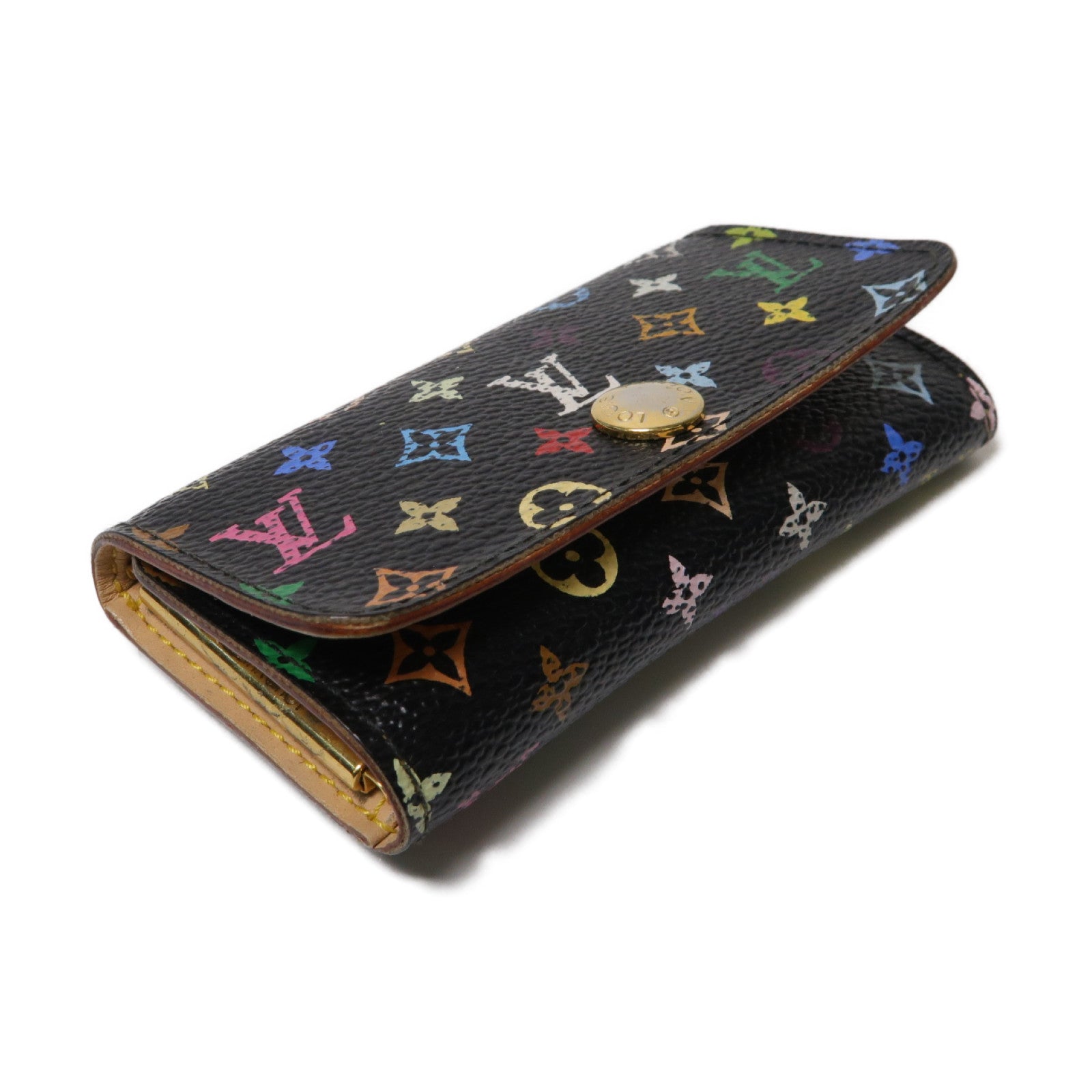 LOUIS VUITTON 【激減優惠】Monogram Multicolore Multicles 4 Key Holder金扣鎖匙包黑色/彩色