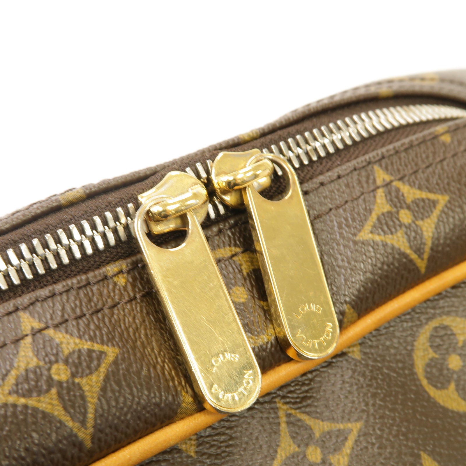 LOUIS VUITTON 【激減優惠】Monogram Manhattan GM金扣肩背袋棕色