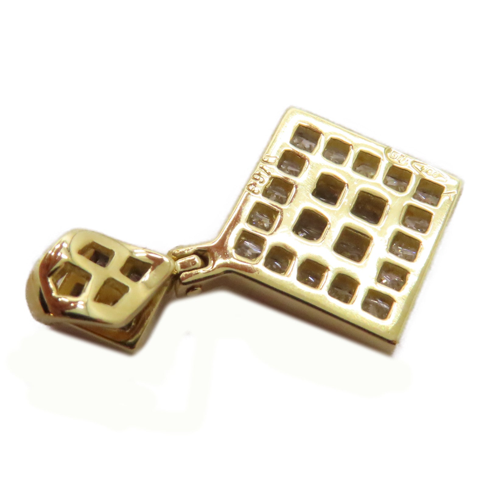 JEWELRY 【激減優惠】18K黃金Diamond Pendant Top 1.69ct鑽石吊墜