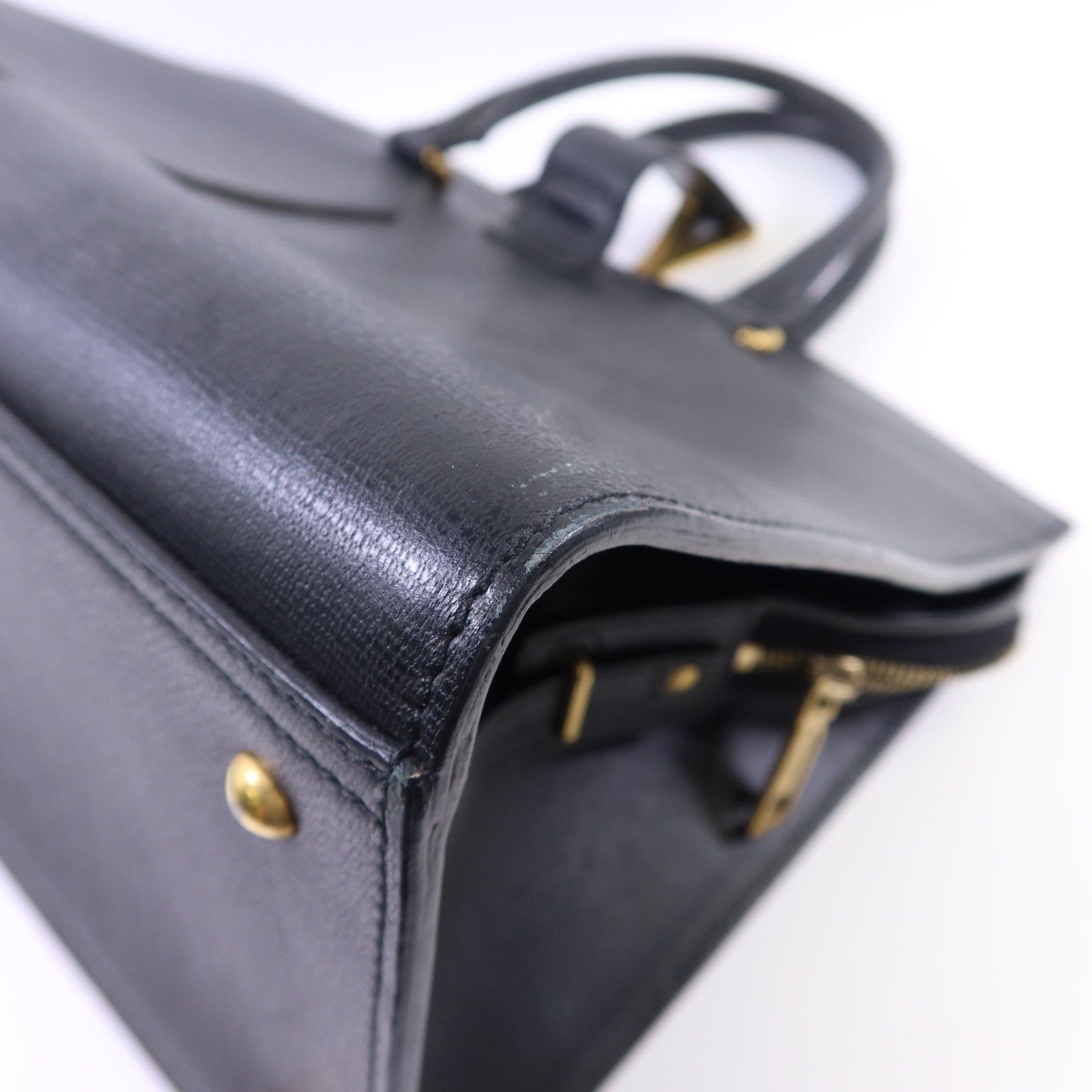 SAINT LAURENT 牛皮皮革Cabas Chyc金扣手挽袋