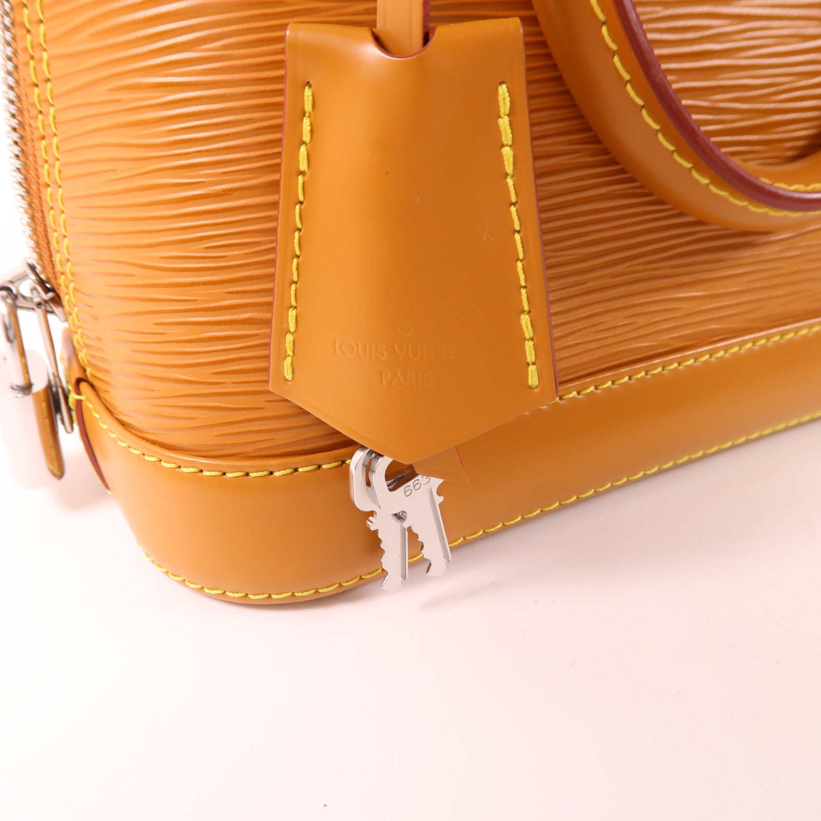LOUIS VUITTON Epi Alma BB銀扣手挽肩背兩用袋