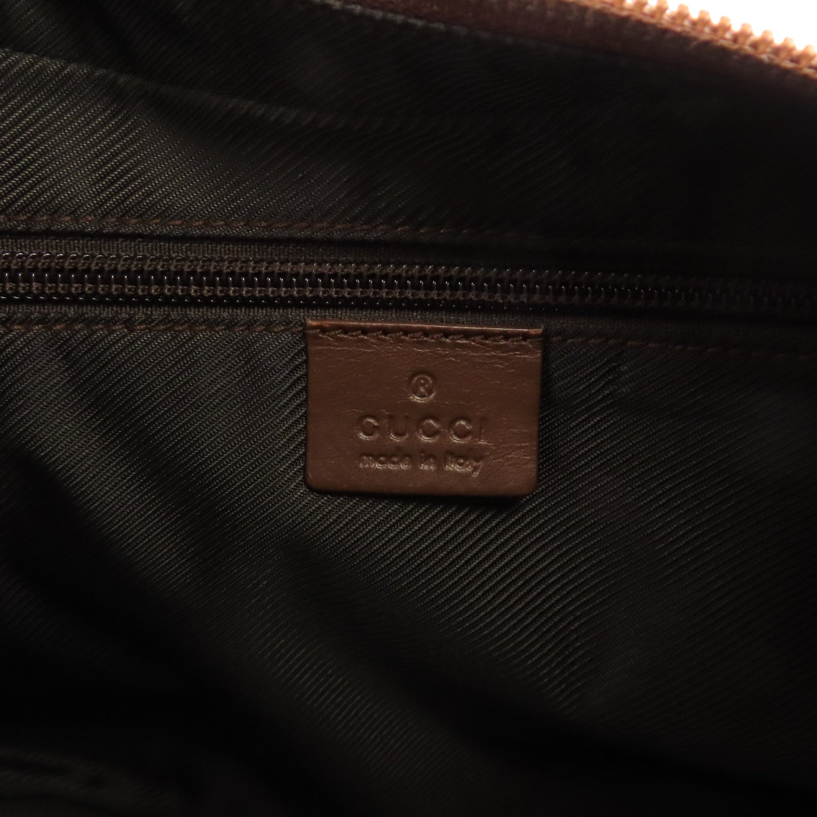 GUCCI GG GHW Shoulder Bag Canvas 35097 Brown