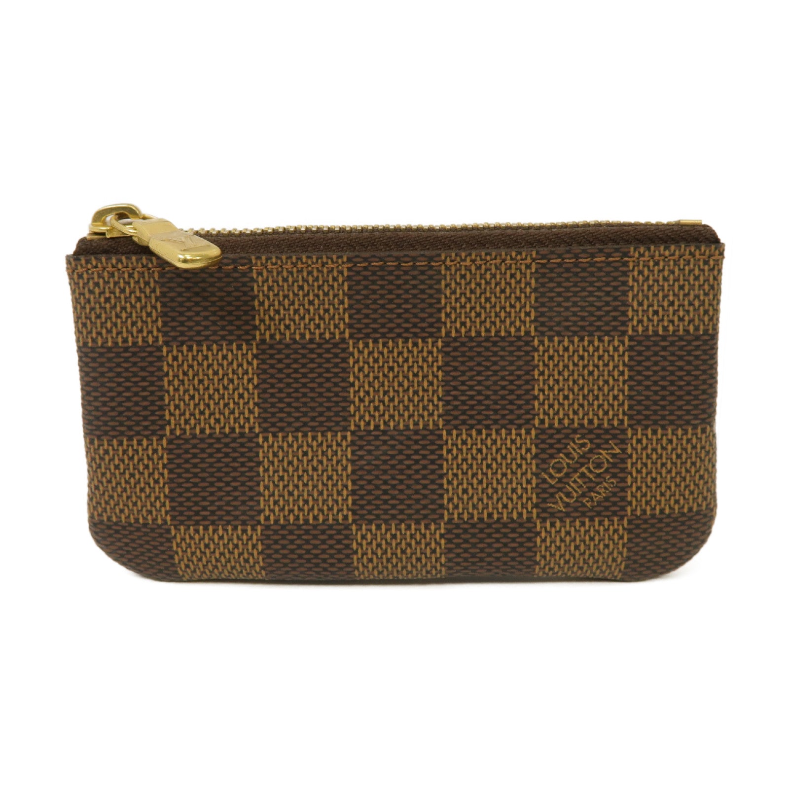 LOUIS VUITTON Damier Key & Coin Pouch金扣鑰匙零錢包啡色