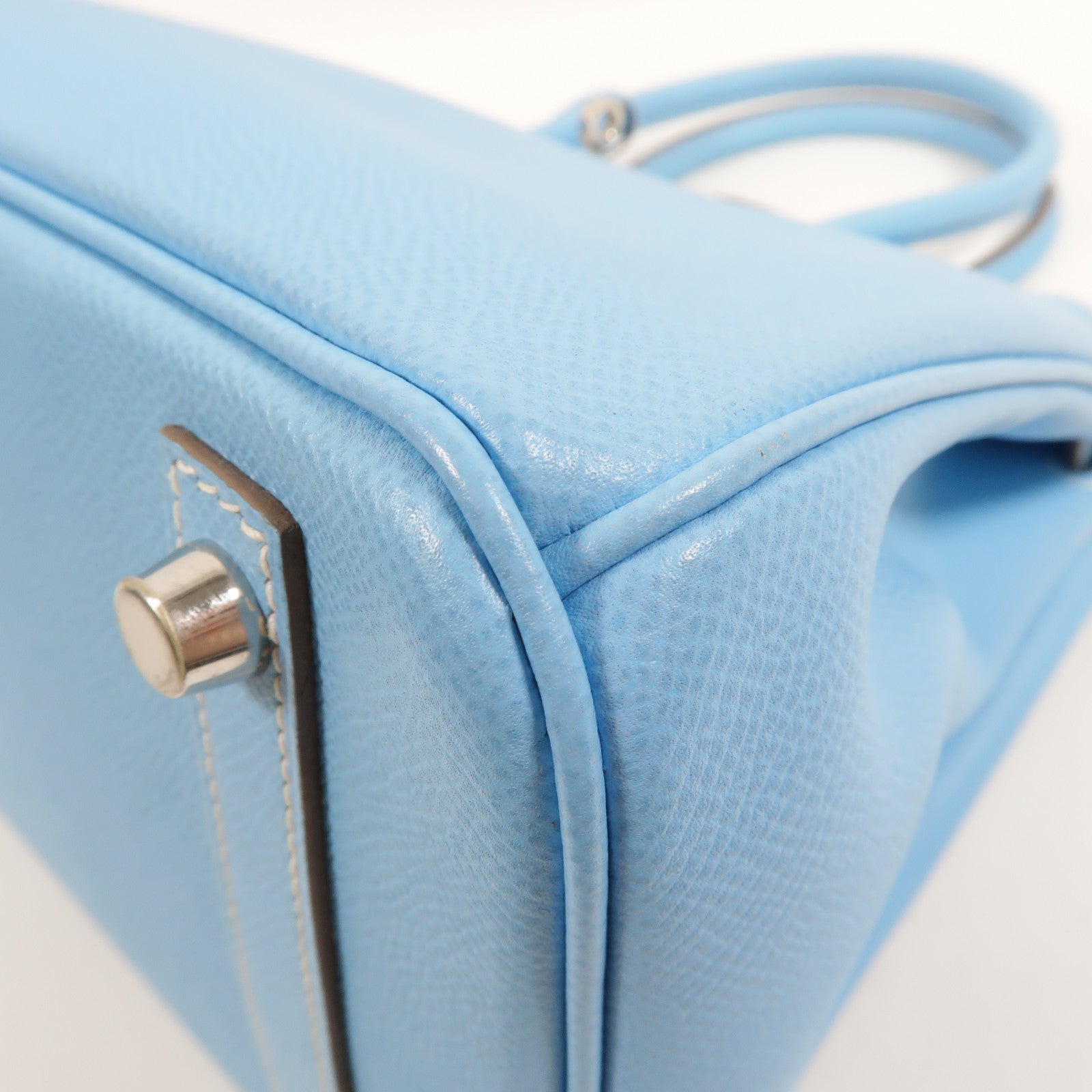 HERMES Epsom皮革Birkin 30 Candy手挽袋Blue Celeste/Mykonos
