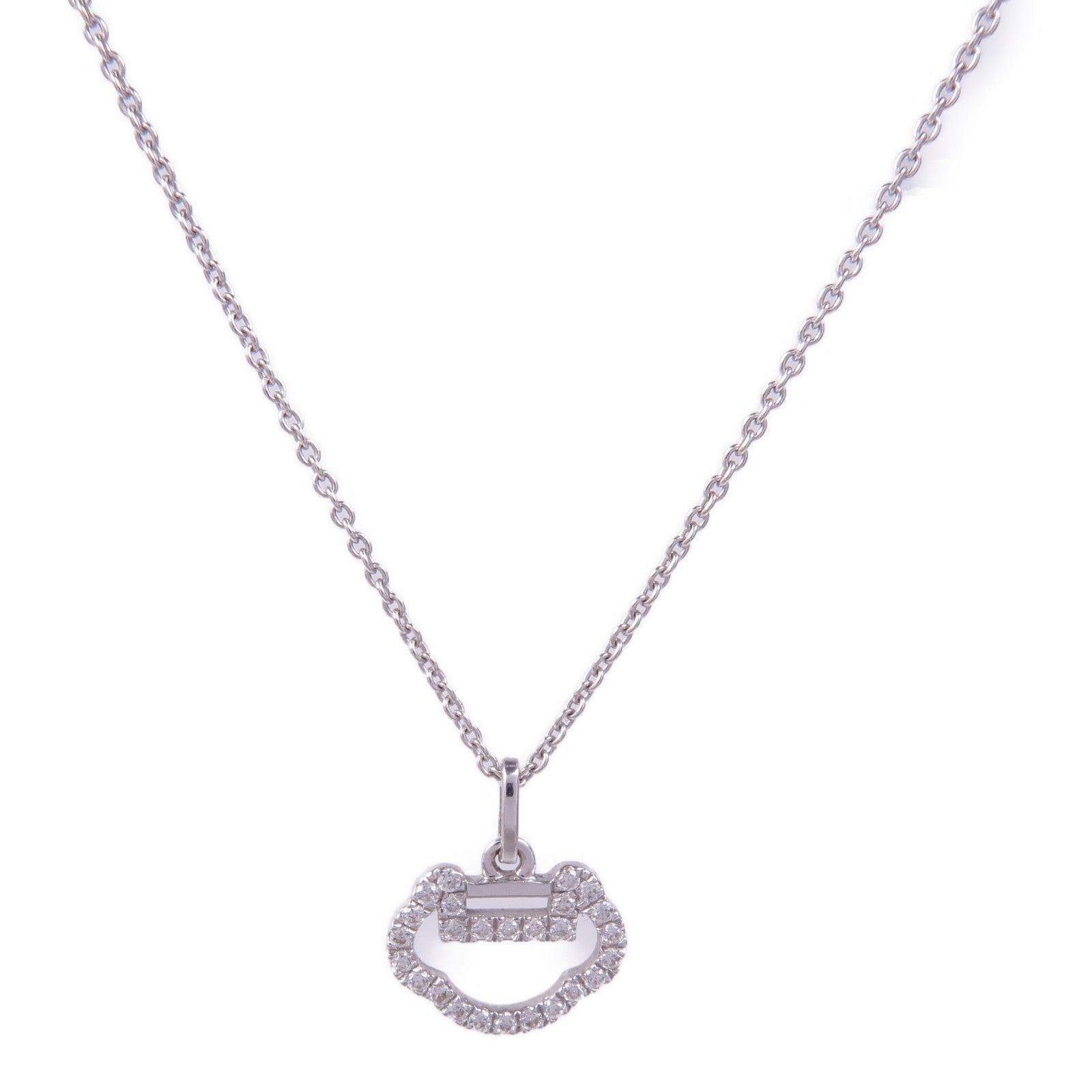 JEWELRY 18K白金Qeelin Yu Yi Diamond Necklace鑽石項鍊
