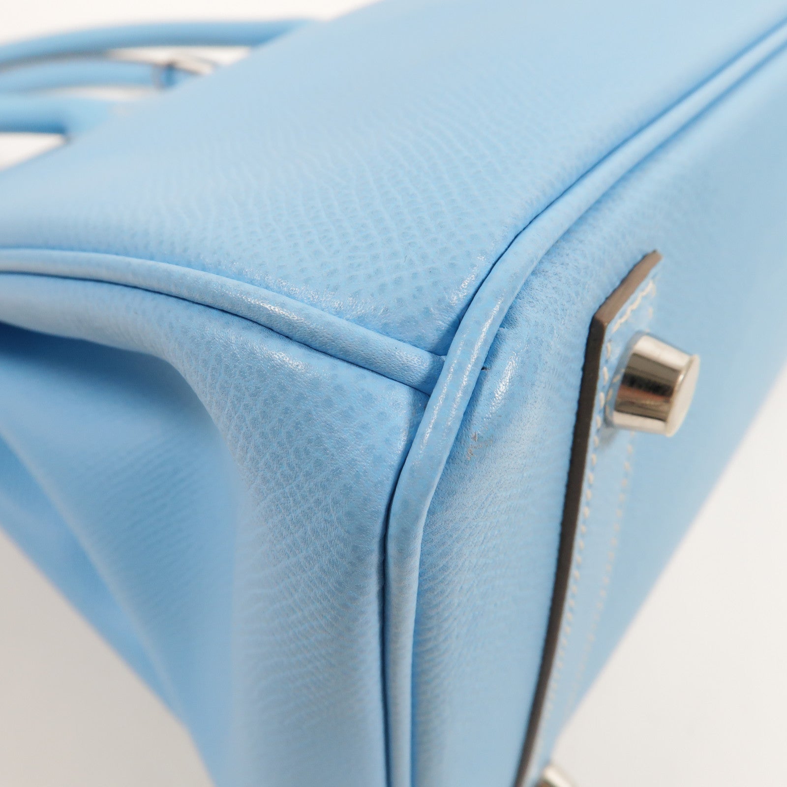 HERMES Epsom皮革Birkin 30 Candy手挽袋Blue Celeste/Mykonos