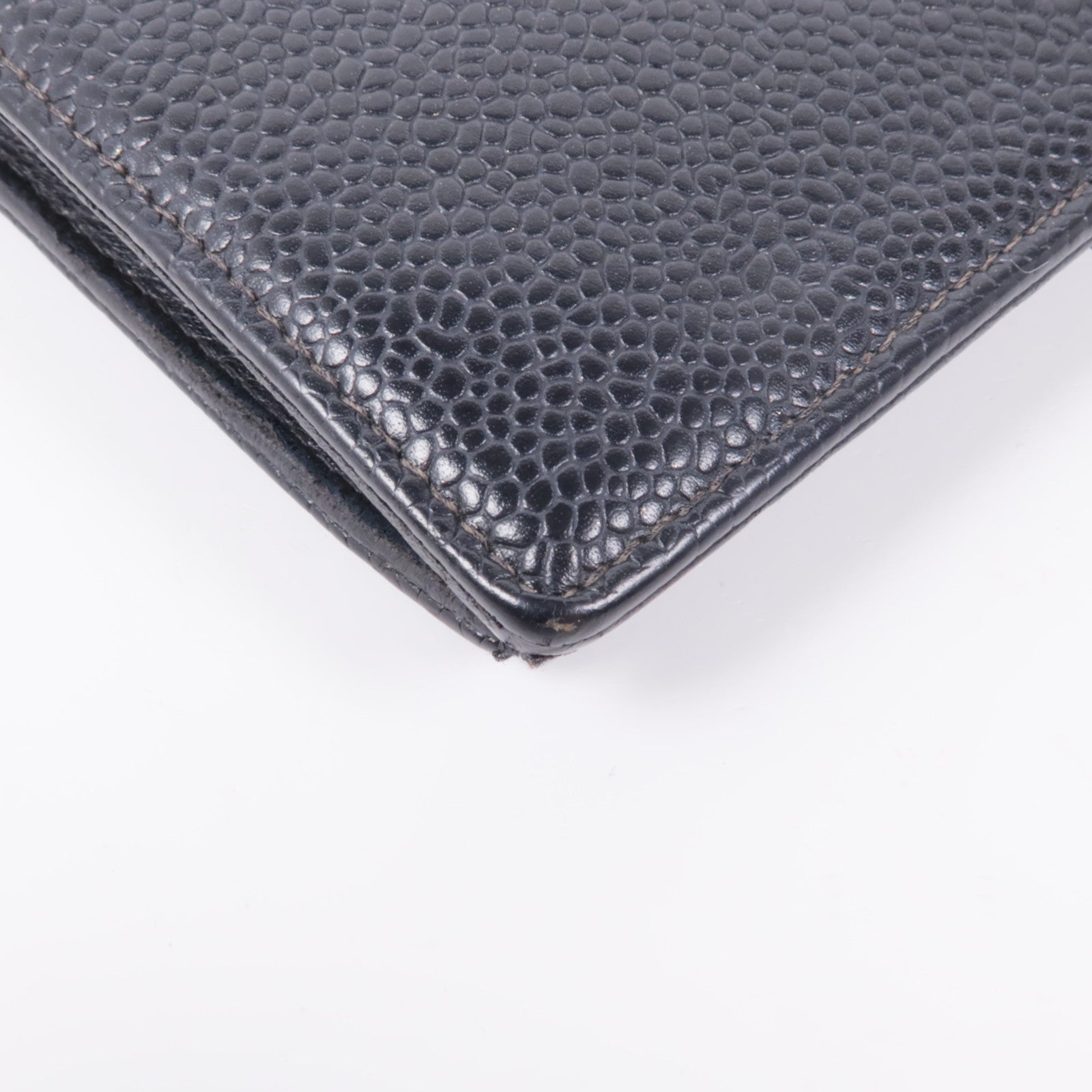 CHANEL 【激減優惠】牛皮皮革Long Wallet金扣長錢包