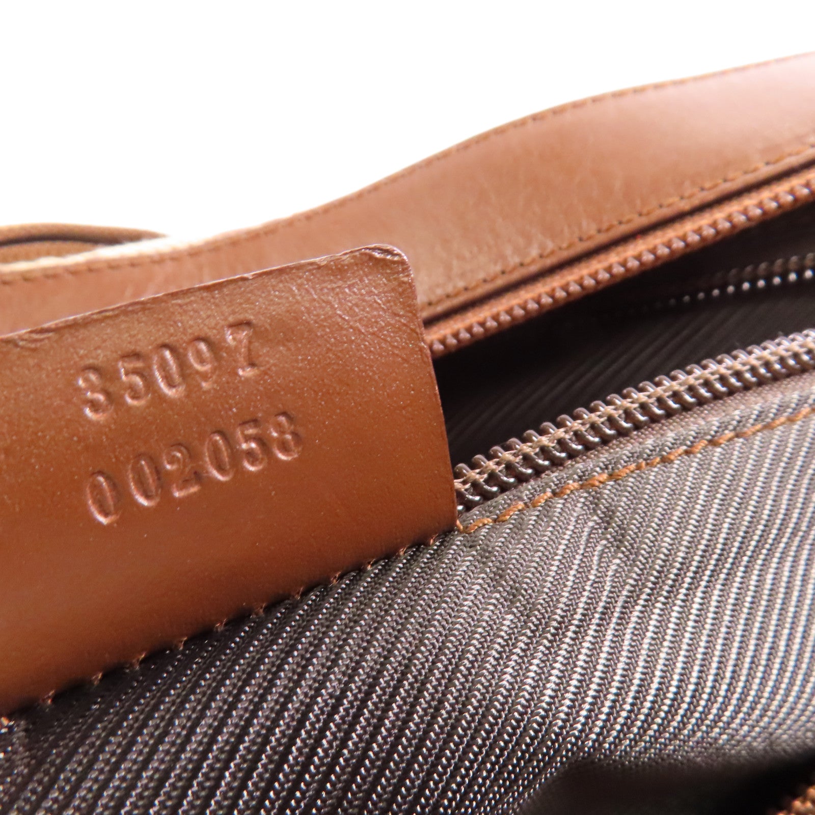 GUCCI GG GHW Shoulder Bag Canvas 35097 Brown