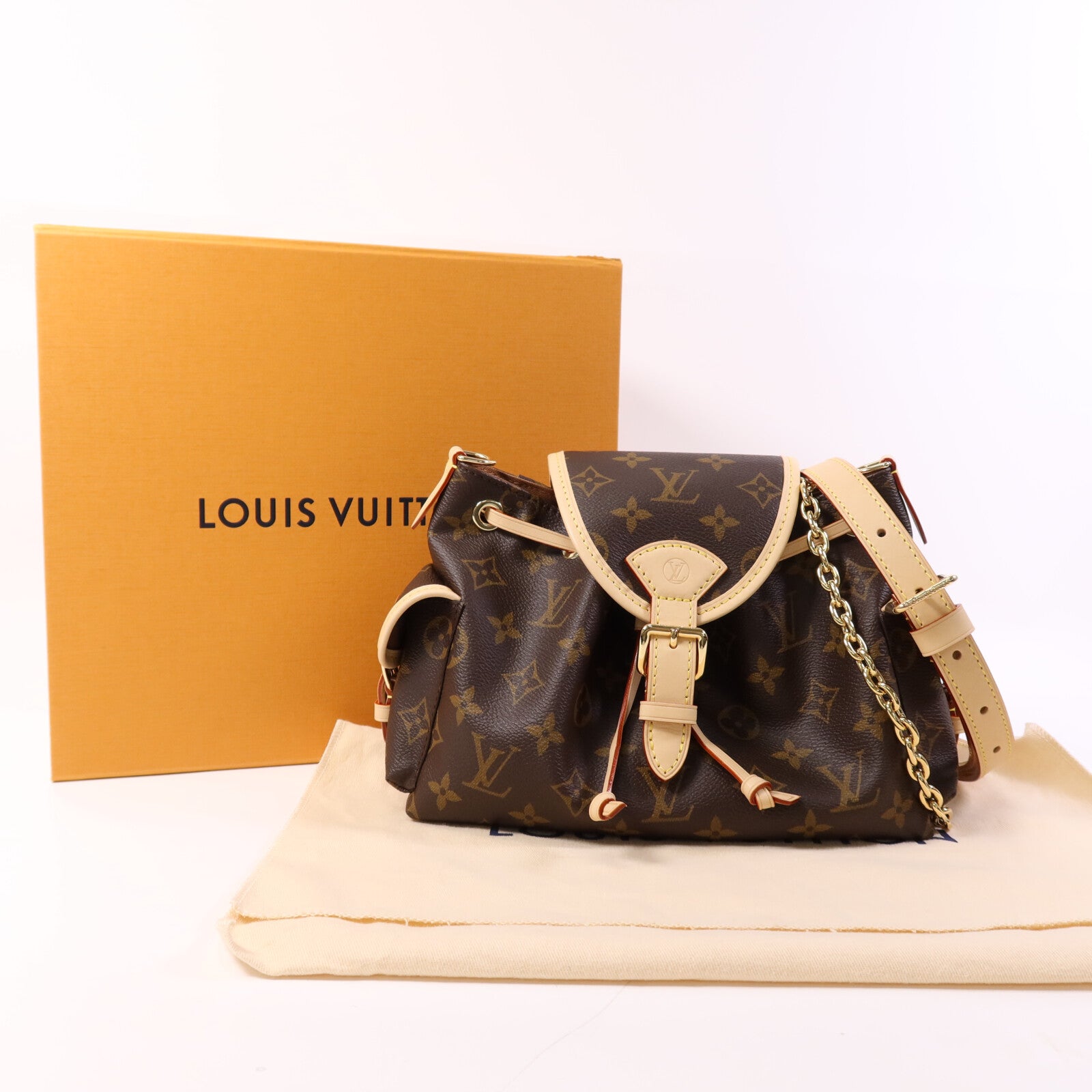 LOUIS VUITTON Monogram Odyssee金扣鏈帶肩背袋