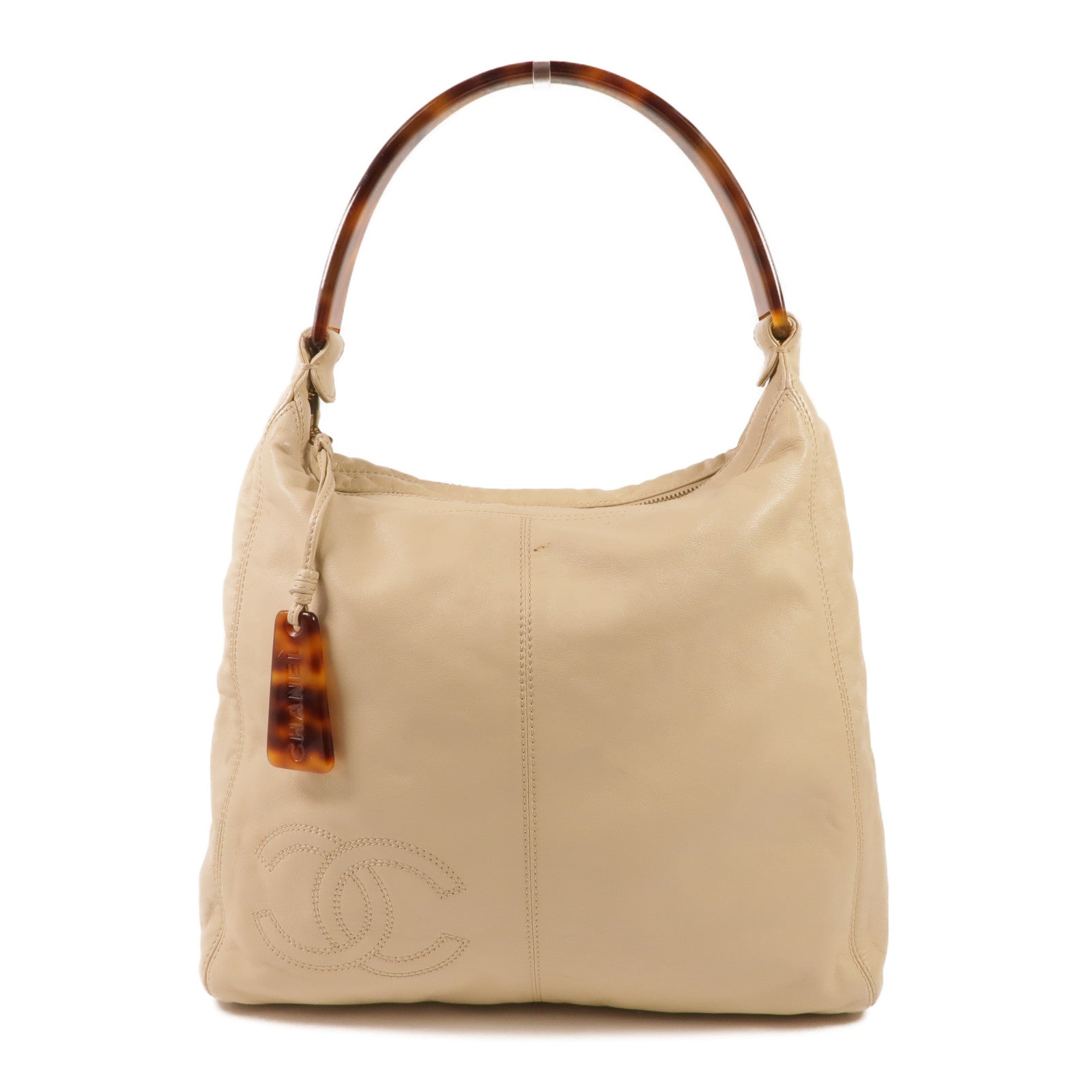 CHANEL 皮革Shoulder Bag/Handbag金扣肩背袋/手挽袋