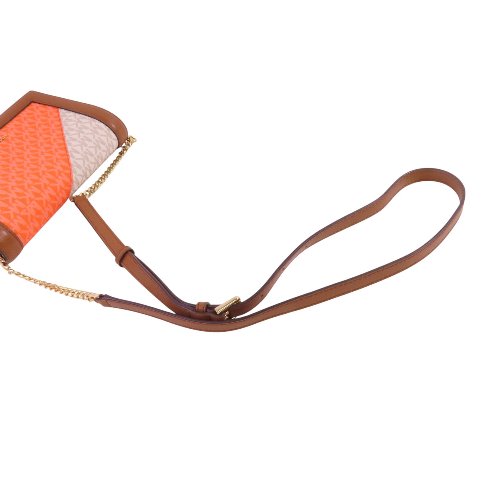 Michael Kors 塗層帆布Shoulder Bag金扣鏈帶肩背袋