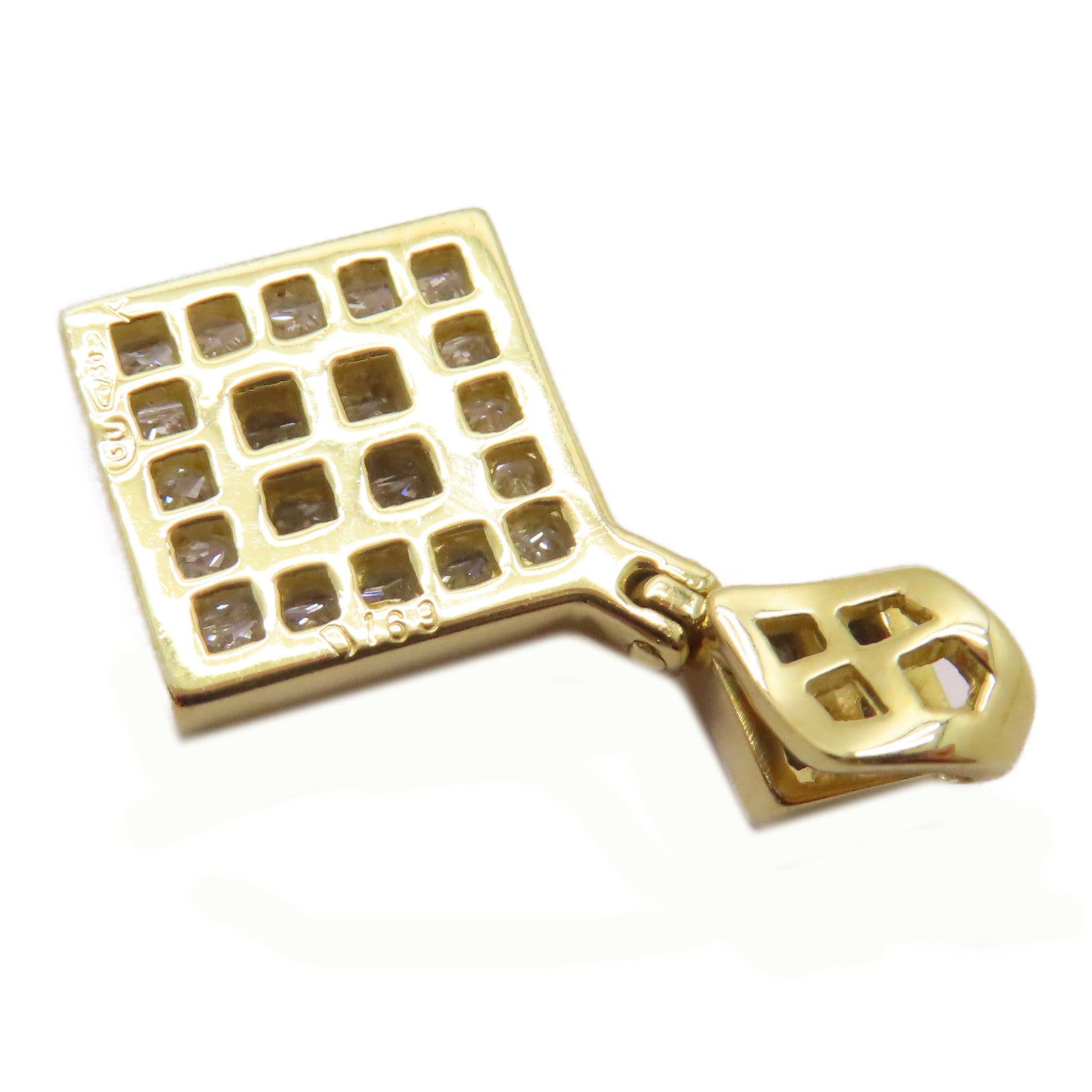 JEWELRY 【激減優惠】18K黃金Diamond Pendant Top 1.69ct鑽石吊墜