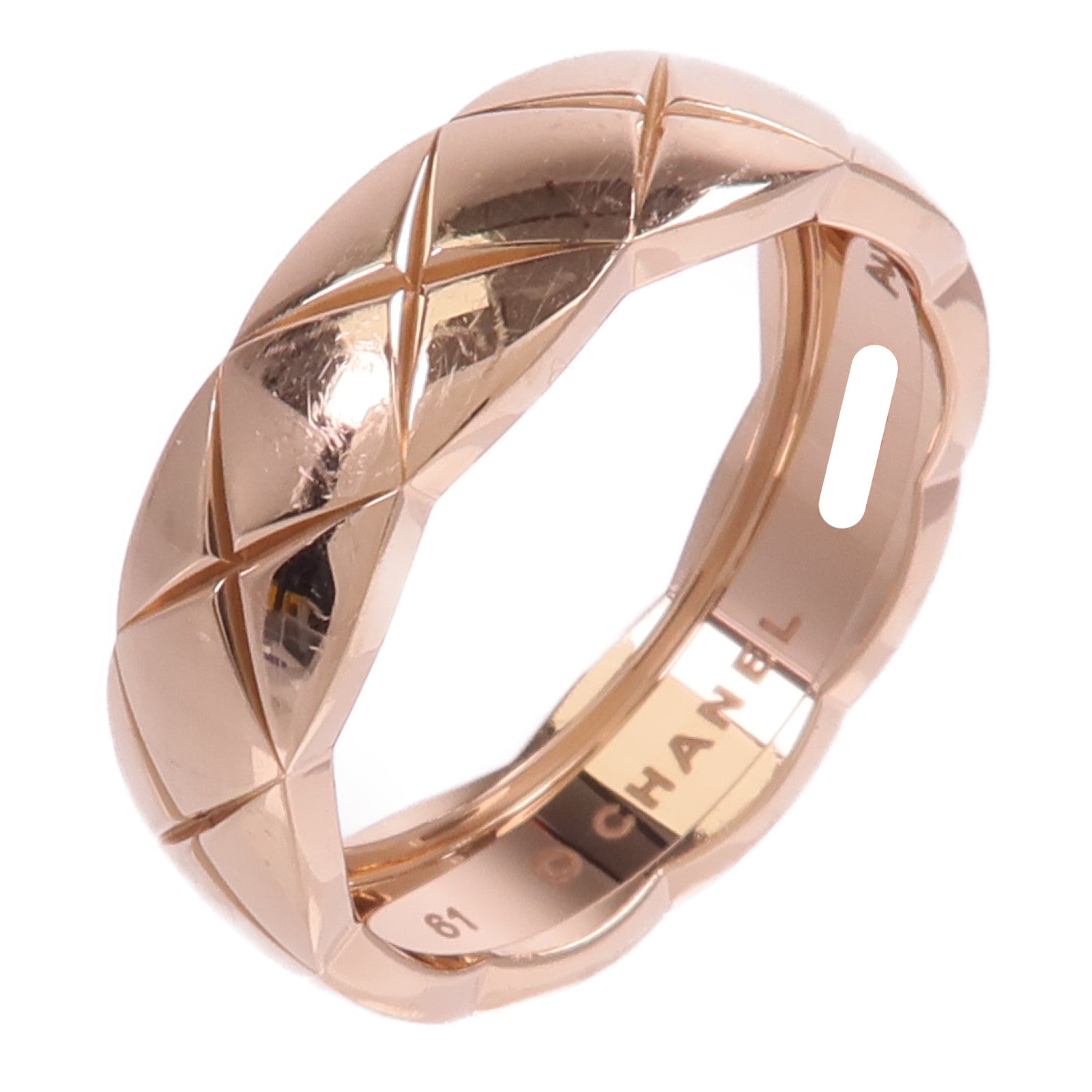 CHANEL 18K玫瑰金Coco Crush Ring戒指