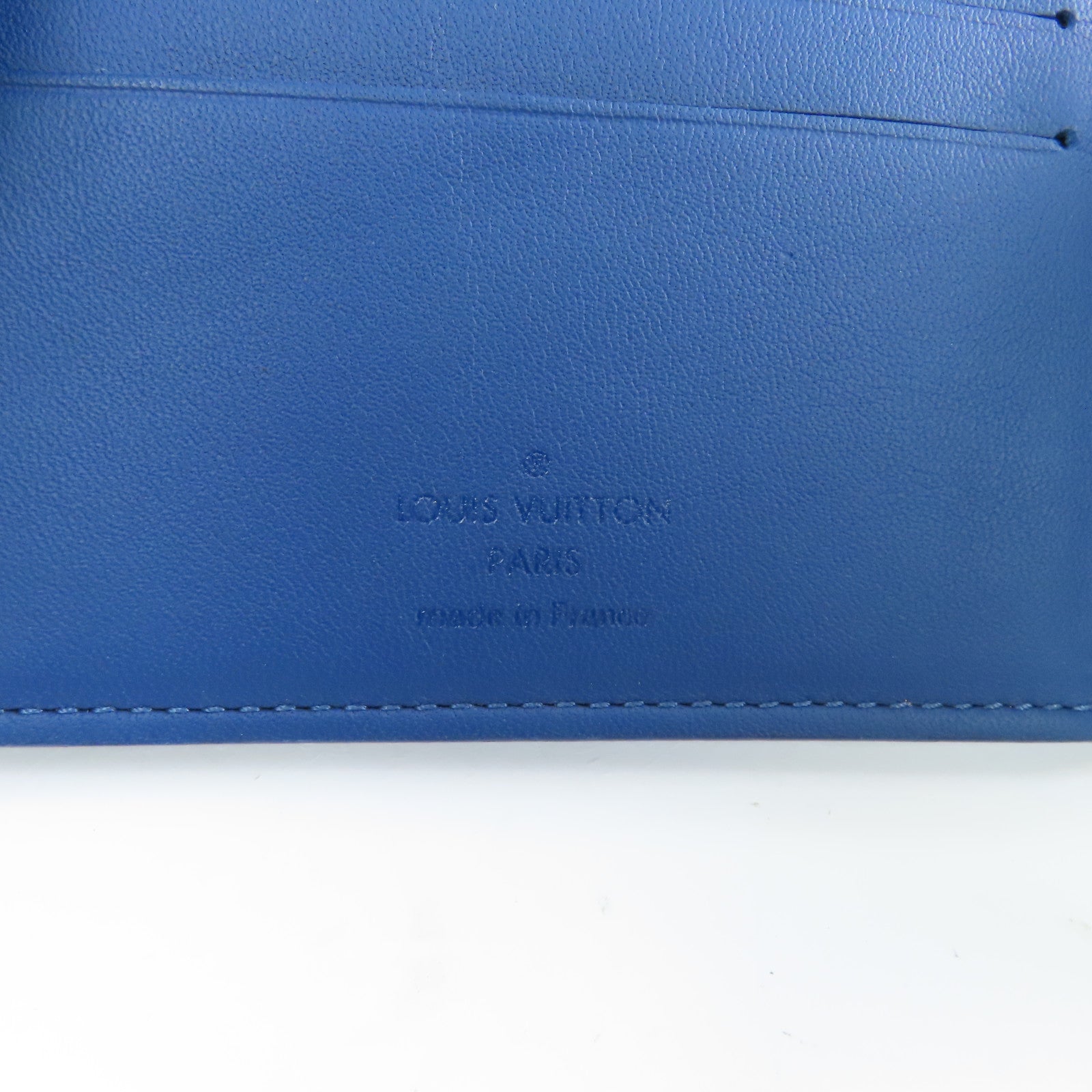 LOUIS VUITTON Damier Infini Multiple Wallet錢包藍色
