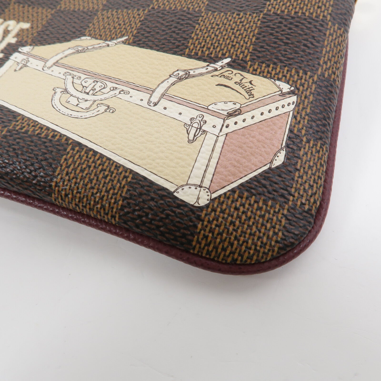 LOUIS VUITTON Damier Pochette Mila MM鏈帶肩背袋