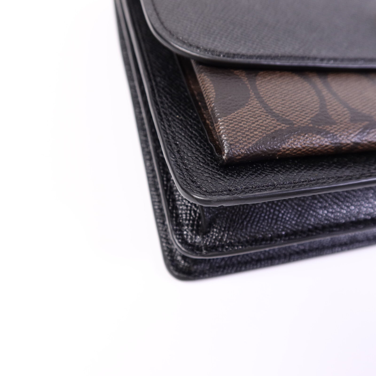 COACH 牛皮皮革Chain Shoulder Bag鏈帶肩背袋