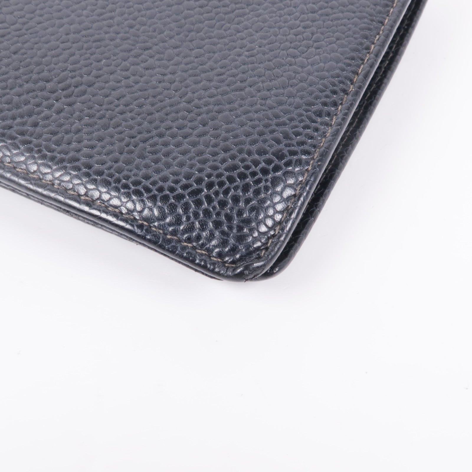 CHANEL 牛皮皮革Long Wallet金扣長錢包