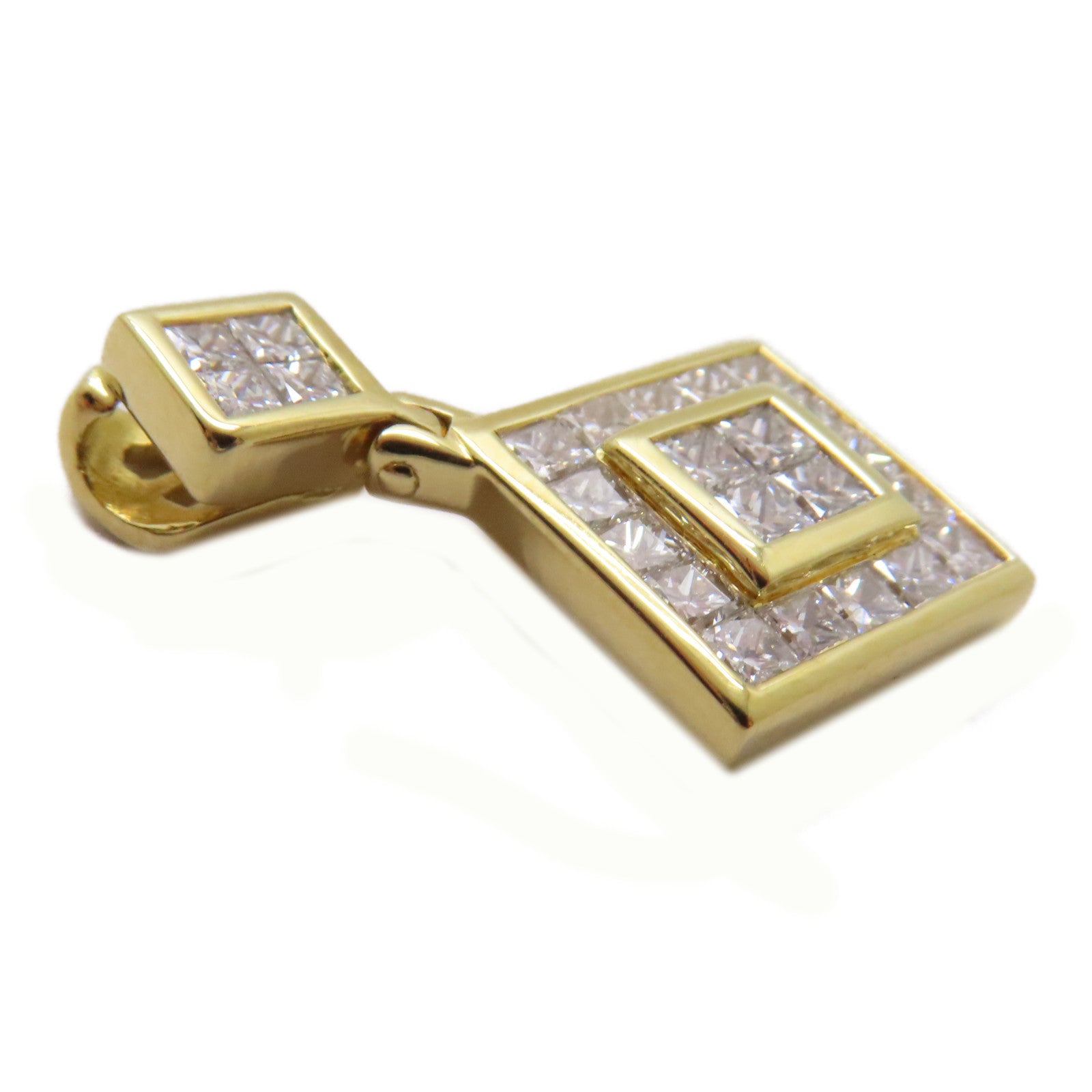JEWELRY 【激減優惠】18K黃金Diamond Pendant Top 1.69ct鑽石吊墜