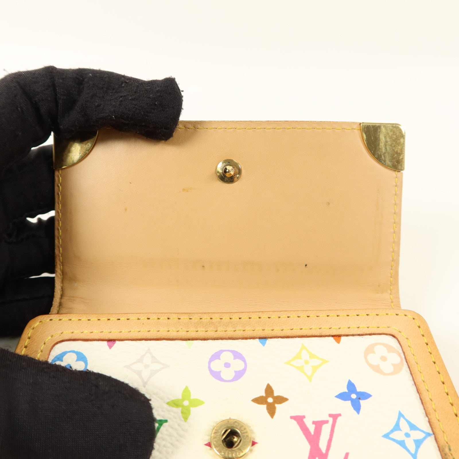LOUIS VUITTON Monogram Multicolore Porte Monnaie Billet Carte Credit Wallet錢包