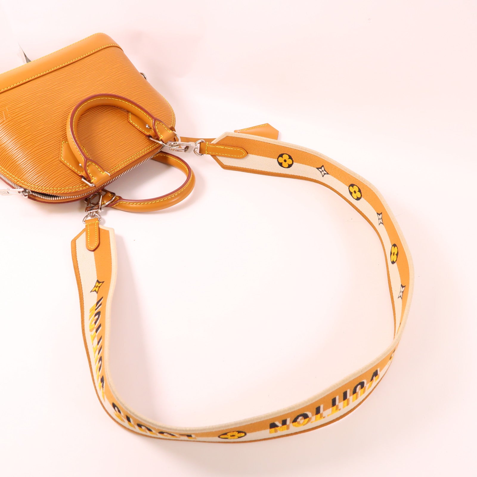 LOUIS VUITTON Epi Alma BB銀扣手挽肩背兩用袋