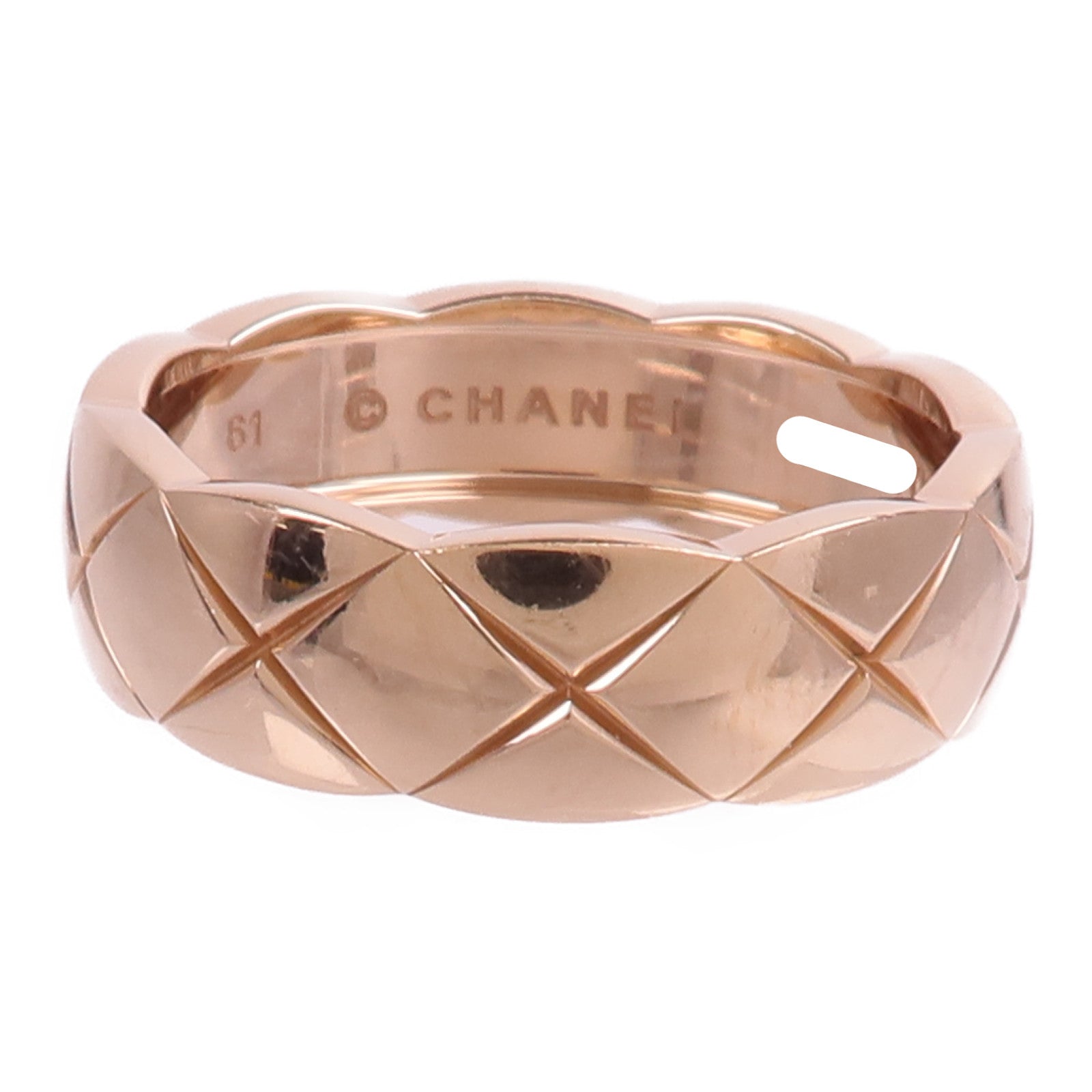 CHANEL 18K玫瑰金Coco Crush Ring戒指