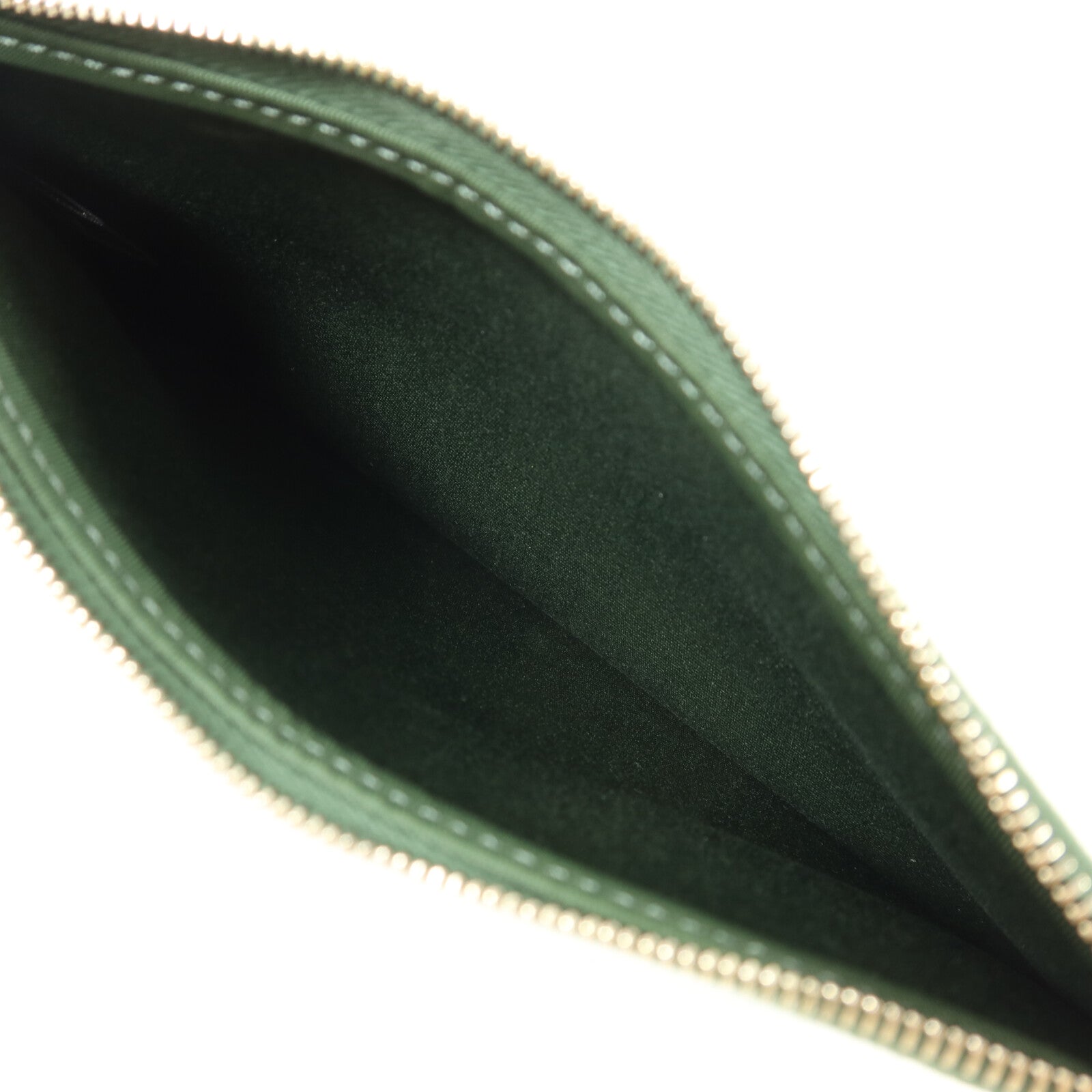 HERMES 帆布Herbag PM銀扣手挽肩背兩用袋Vert Anglais