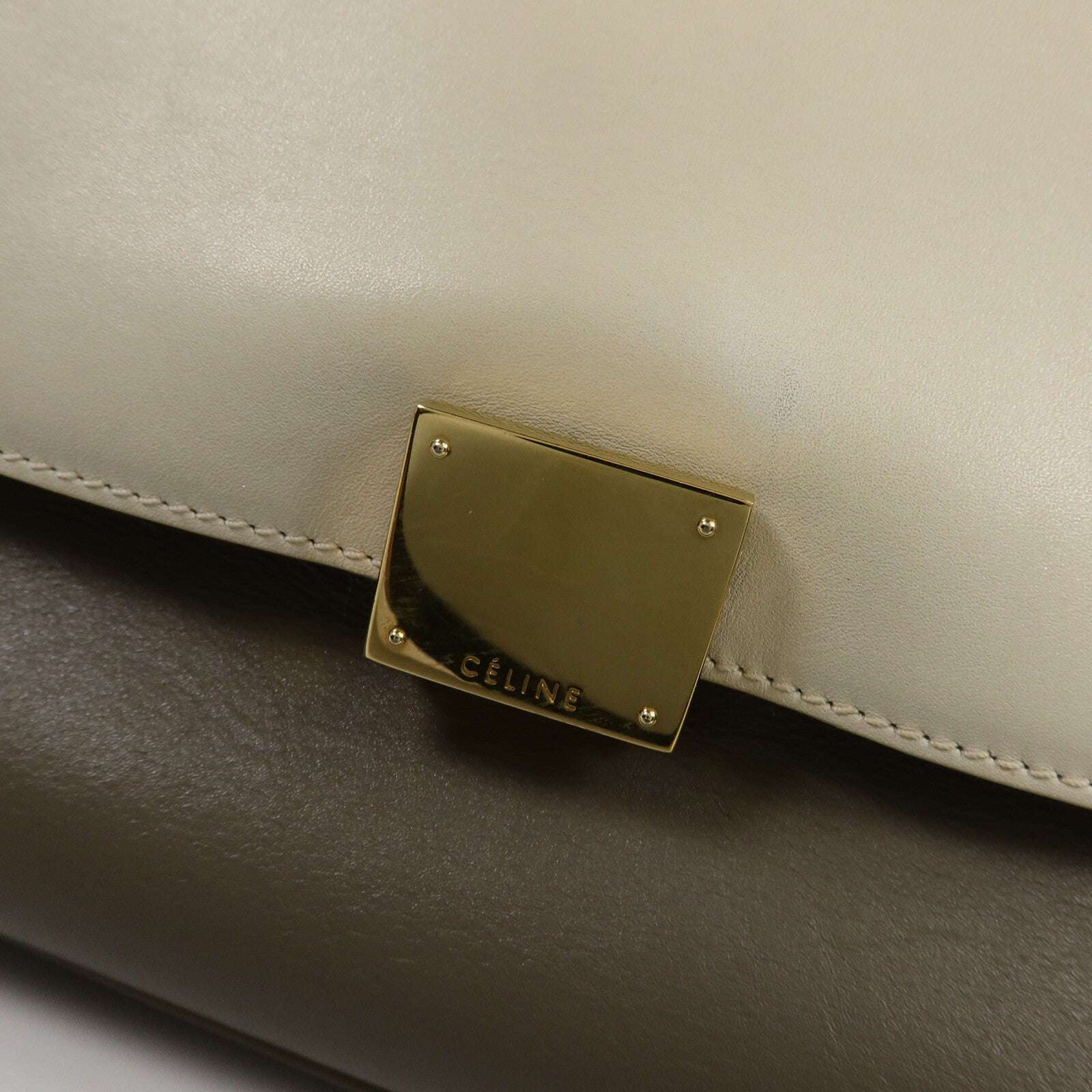 CELINE 牛皮皮革Trapeze Medium手挽肩背兩用袋