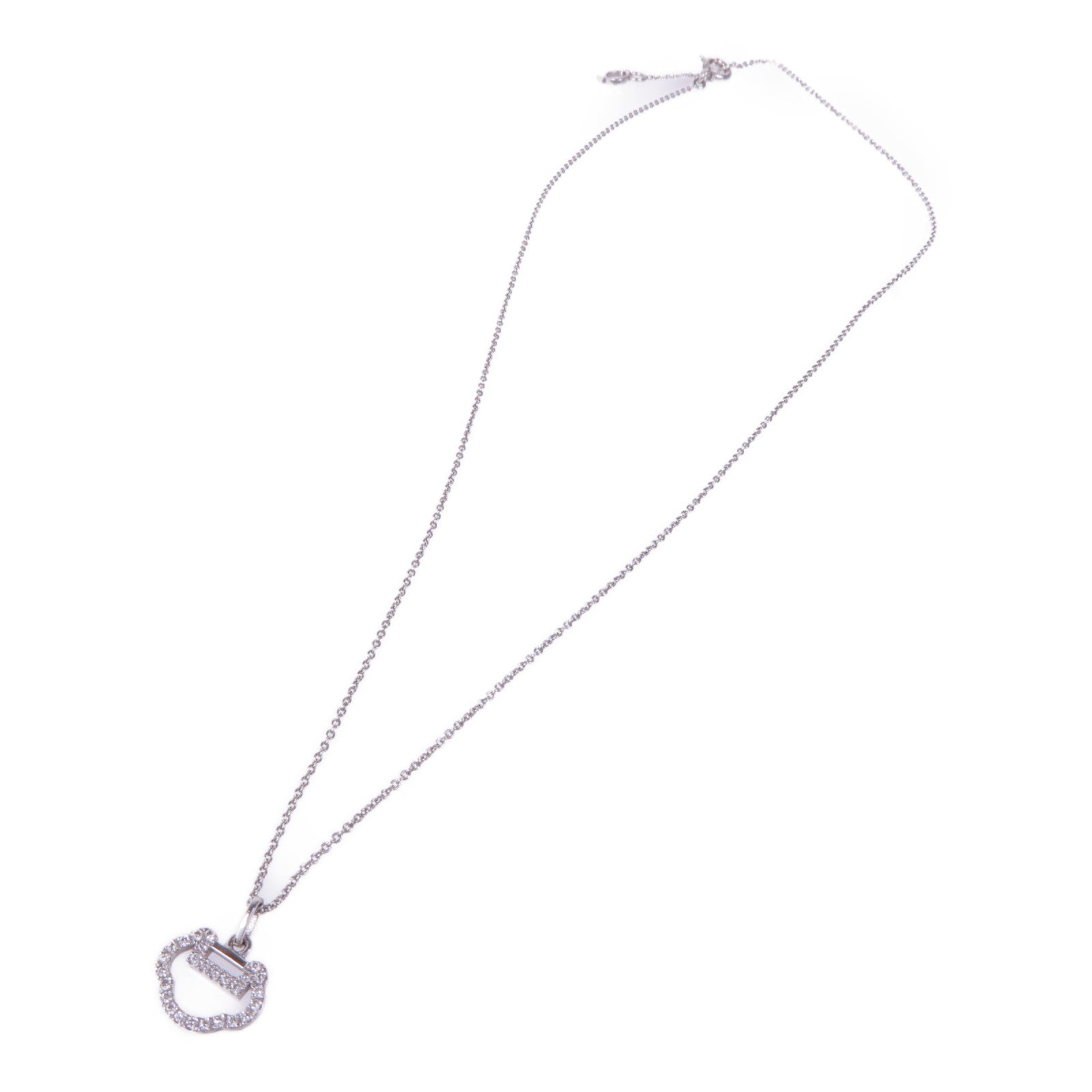 JEWELRY 18K白金Qeelin Yu Yi Diamond Necklace鑽石項鍊