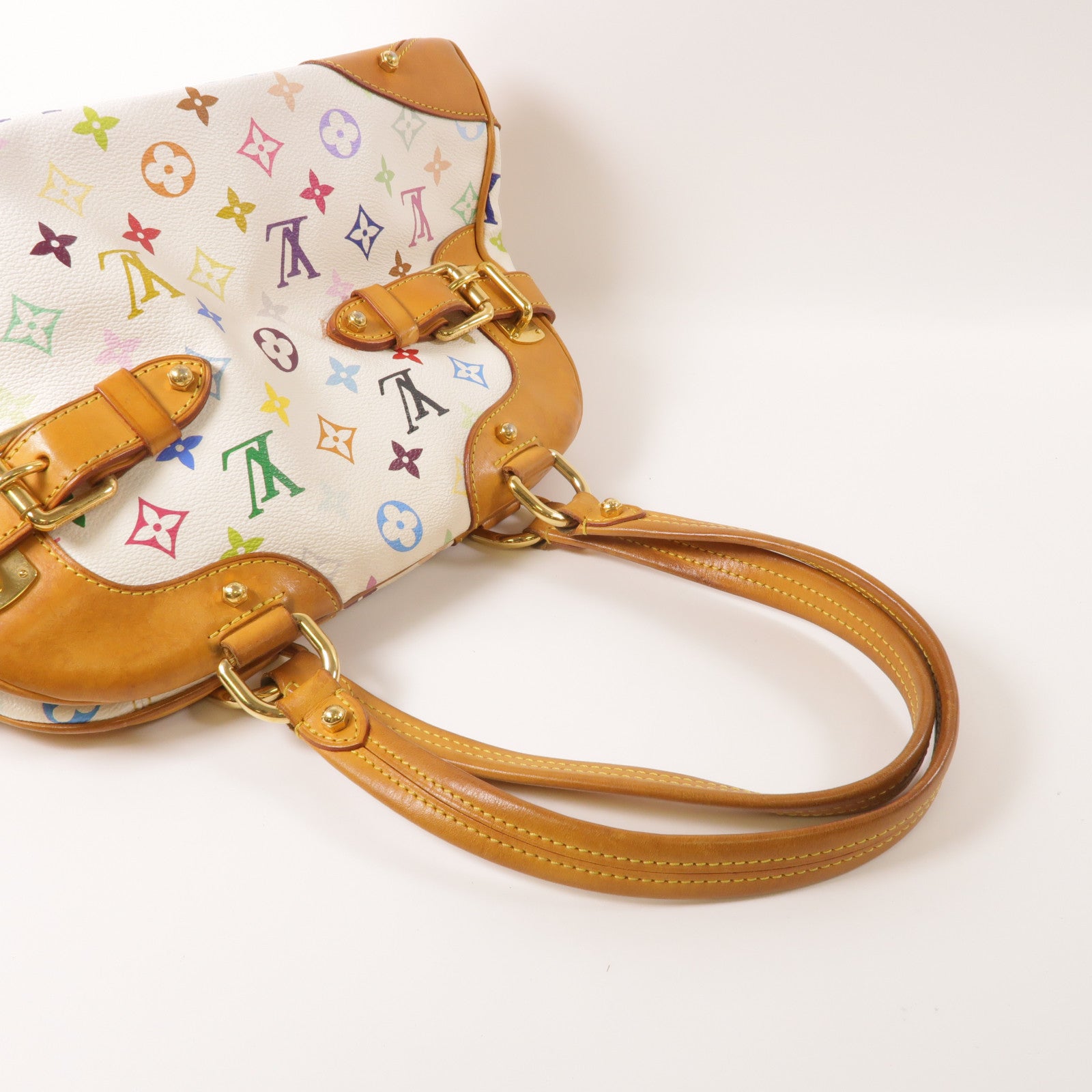 LOUIS VUITTON Monogram Multicolore Claudia金扣手挽袋