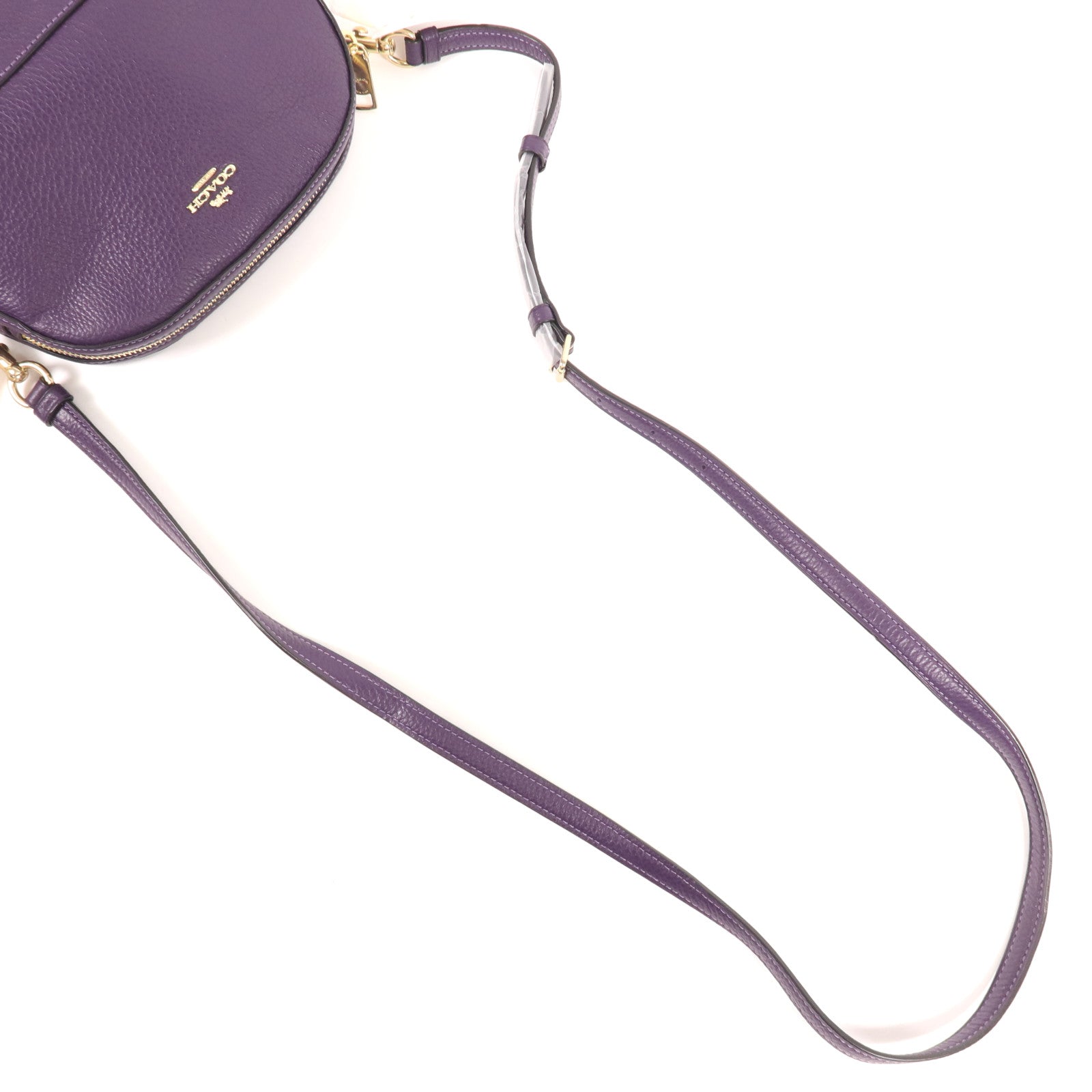 COACH 牛皮皮革Chain Shoulder金扣肩背袋