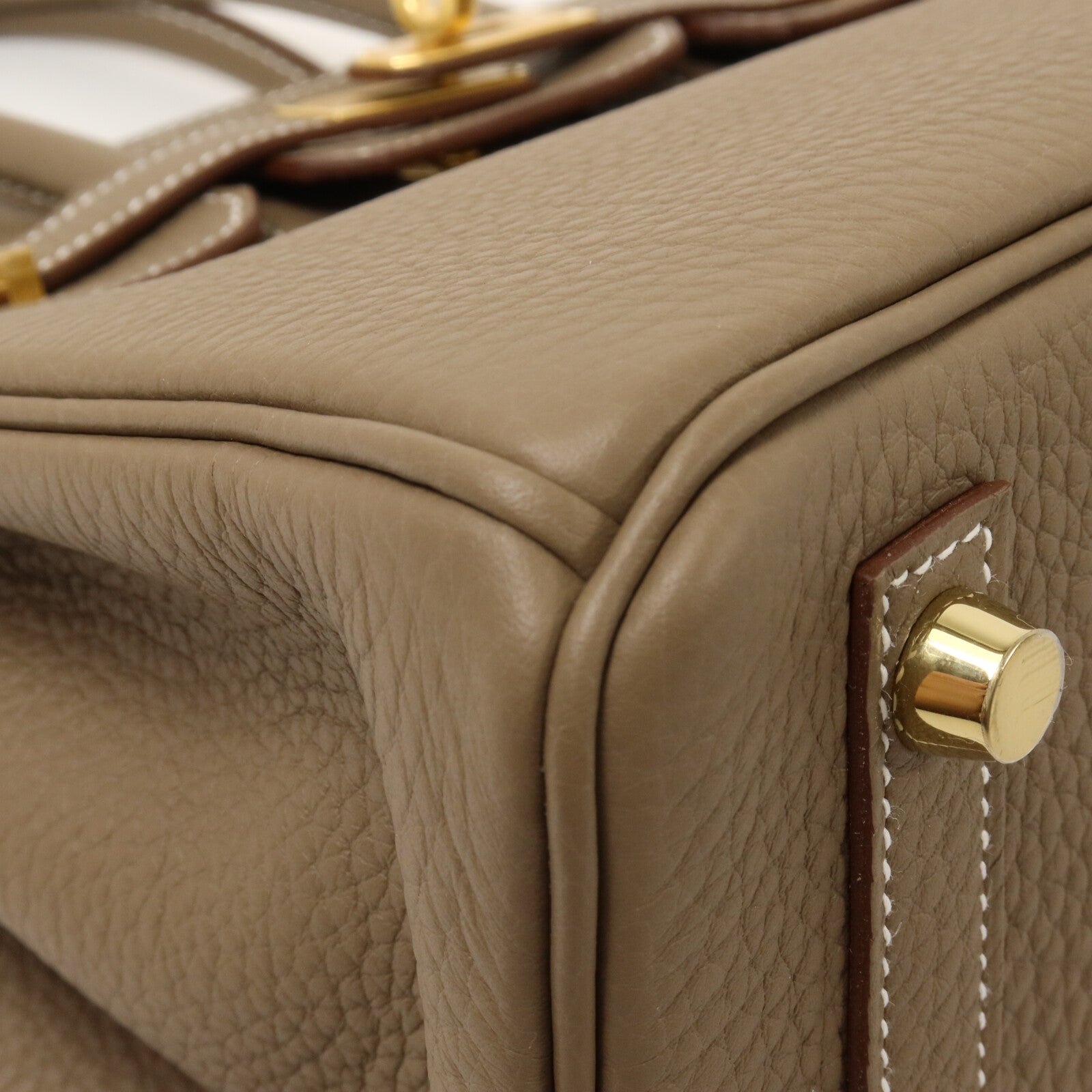 HERMES Togo皮革Birkin 25手挽袋Etoupe