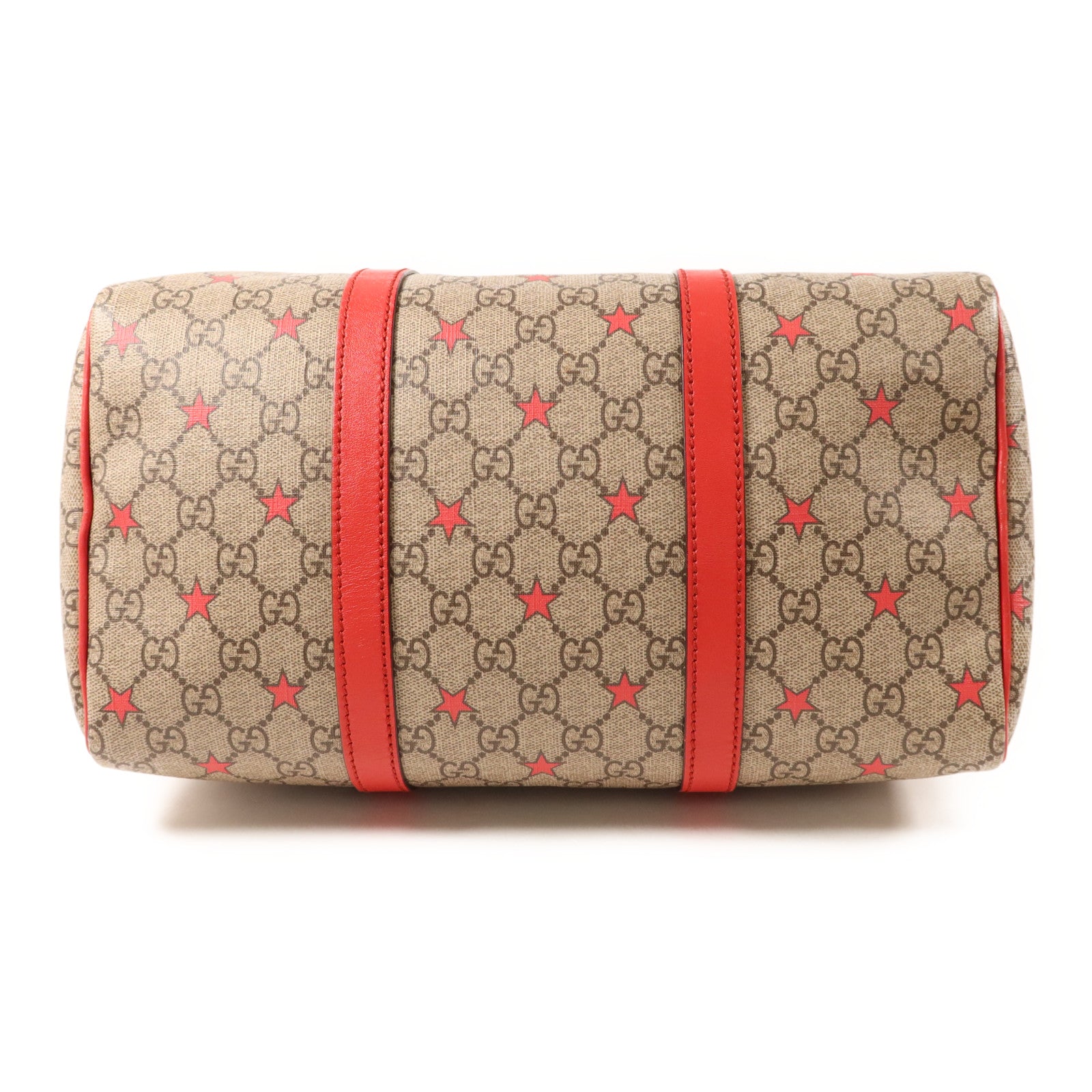 GUCCI 塗層帆布Boston Bag金扣手挽袋