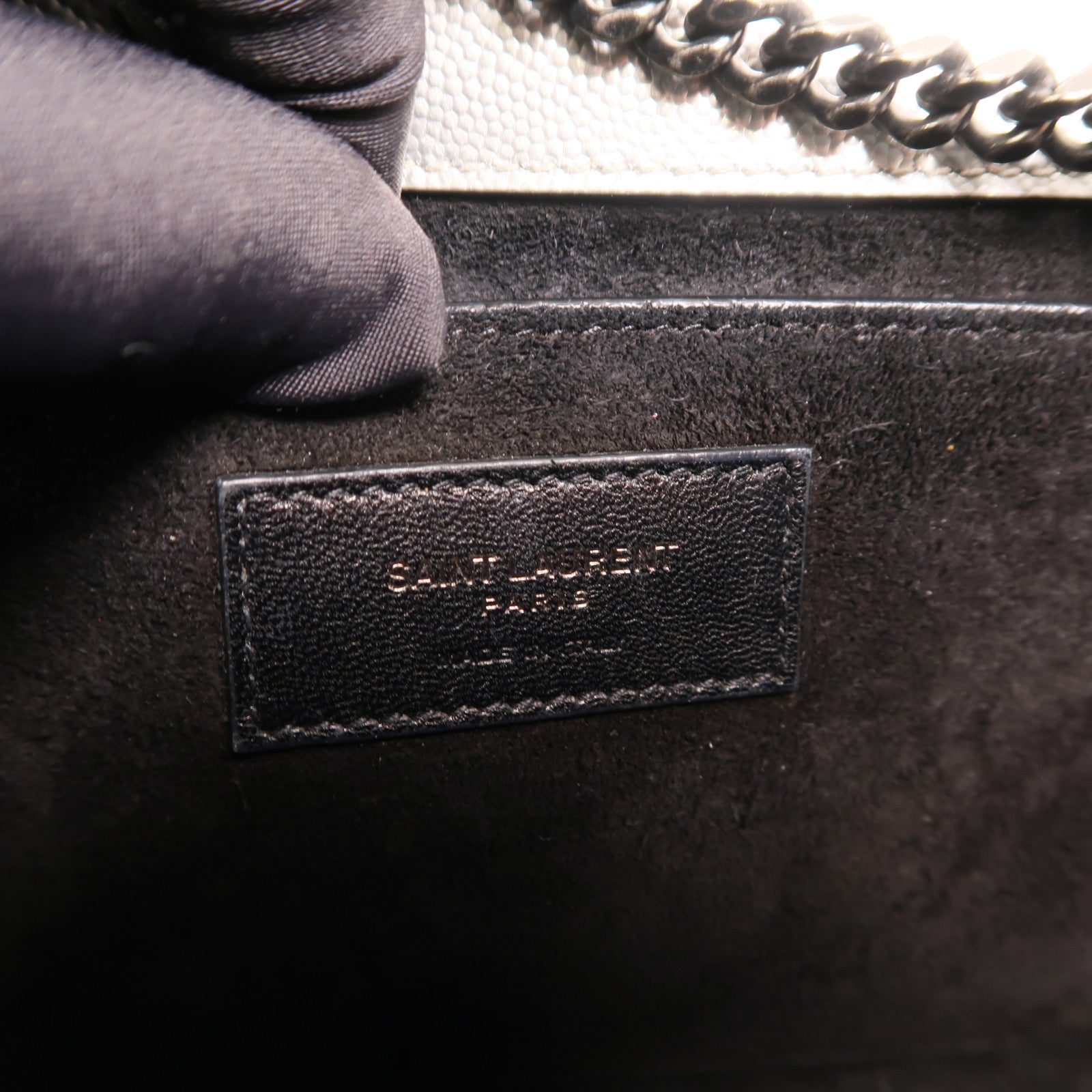 YVES SAINT LAURENT 牛皮皮革Kate medium鏈帶肩背袋