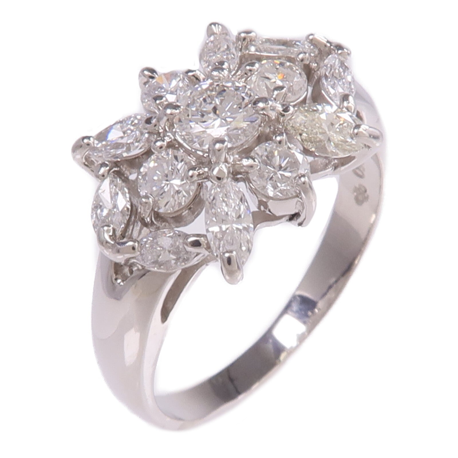 JEWELRY PT850鉑金Diamond Ring鑽石戒指US#6.5