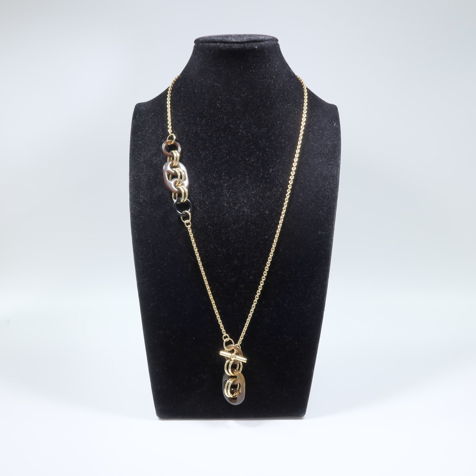 HERMES 水牛角/金屬Eurydice Pendant Small項鍊