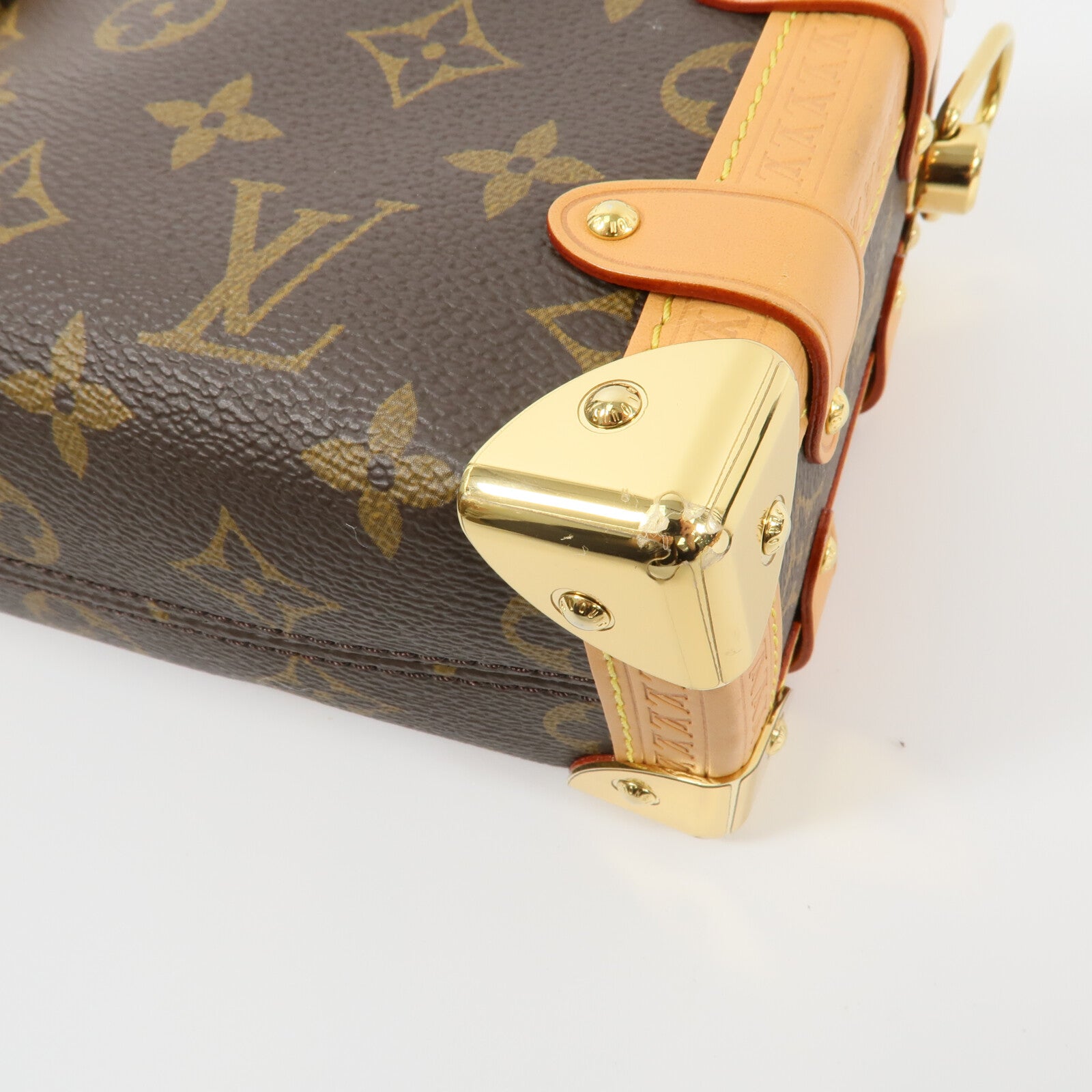 LOUIS VUITTON Monogram Side Trunk PM手挽肩背兩用袋