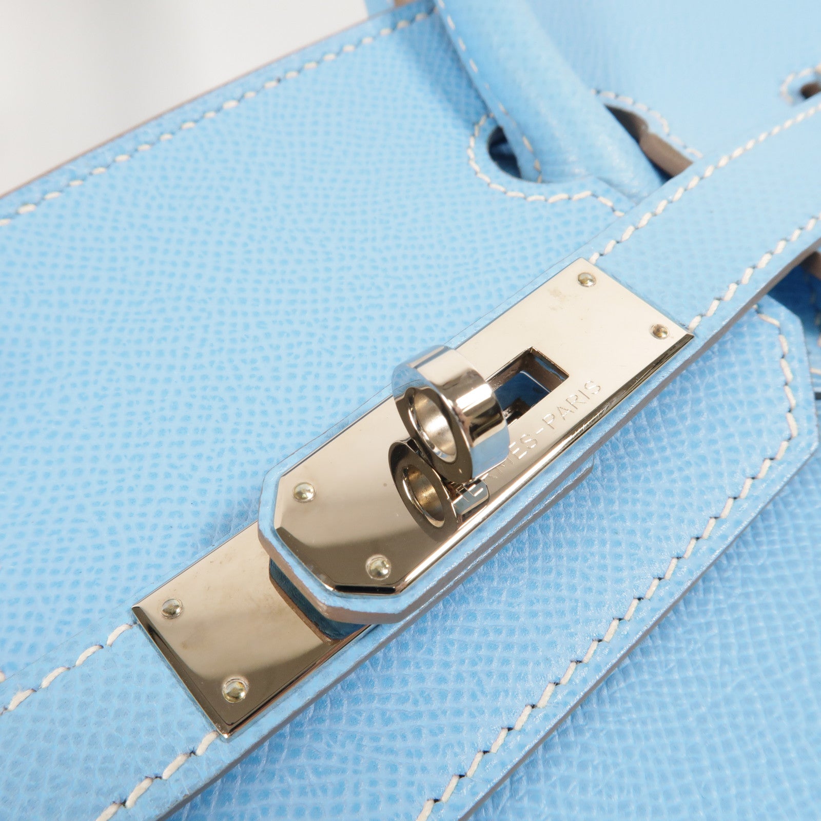 HERMES Epsom皮革Birkin 30 Candy手挽袋Blue Celeste/Mykonos