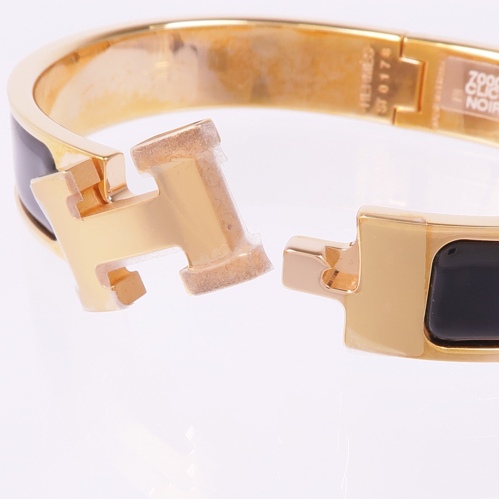 HERMES 金屬/琺瑯Clic H金扣手鐲